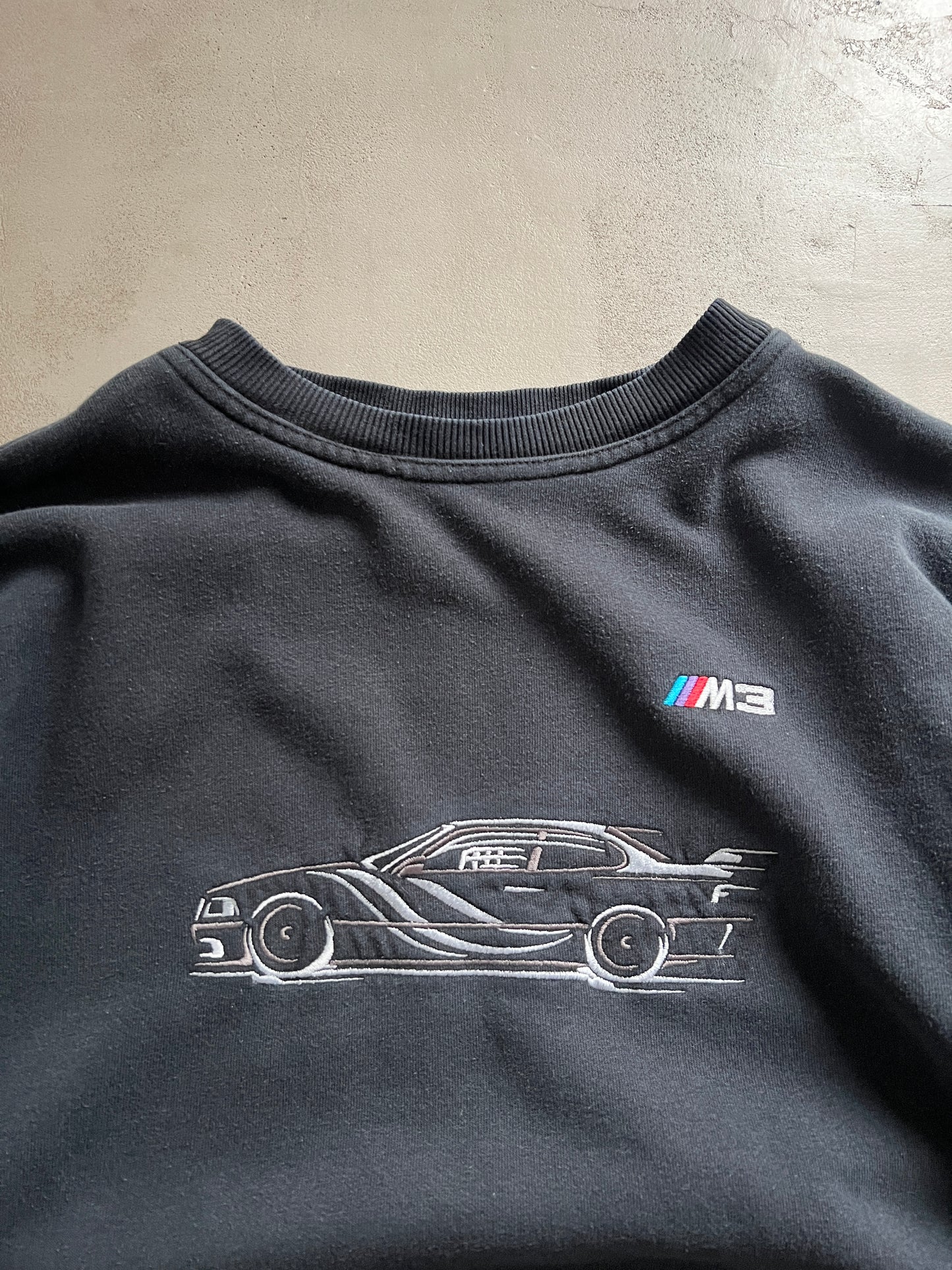 BLACK BMW M3 SWEATER - 1990S - L