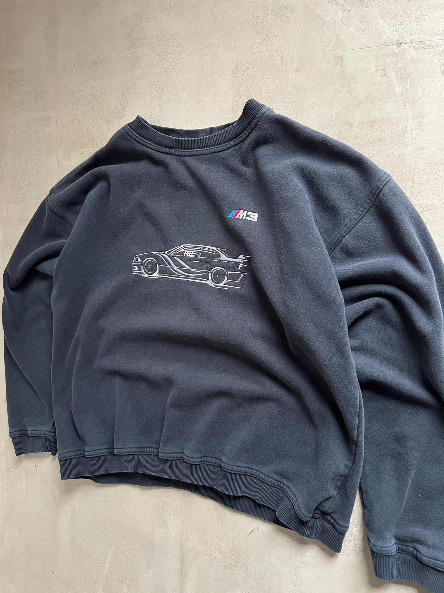 BLACK BMW M3 SWEATER - 1990S - L
