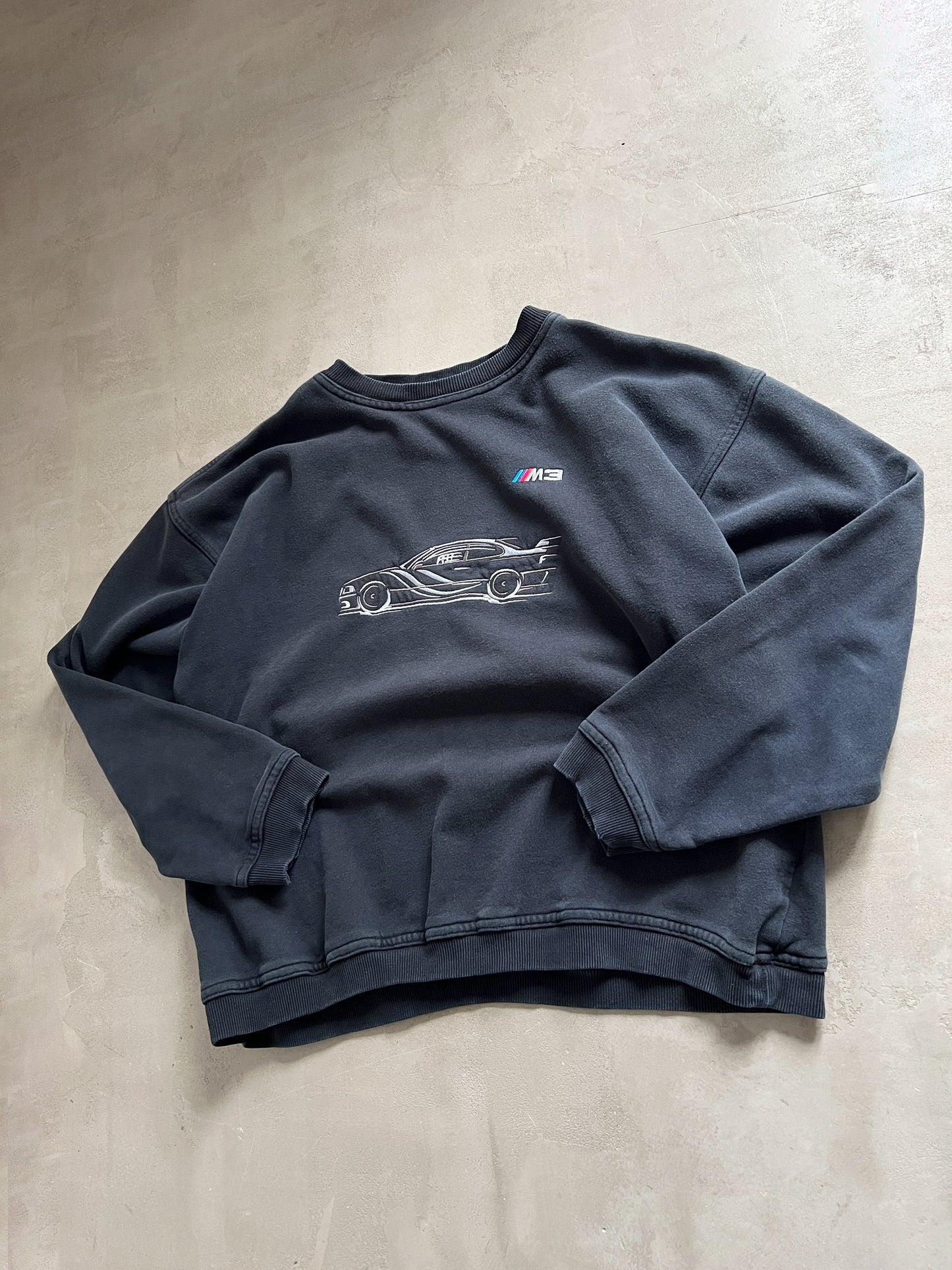 BLACK BMW M3 SWEATER - 1990S - L