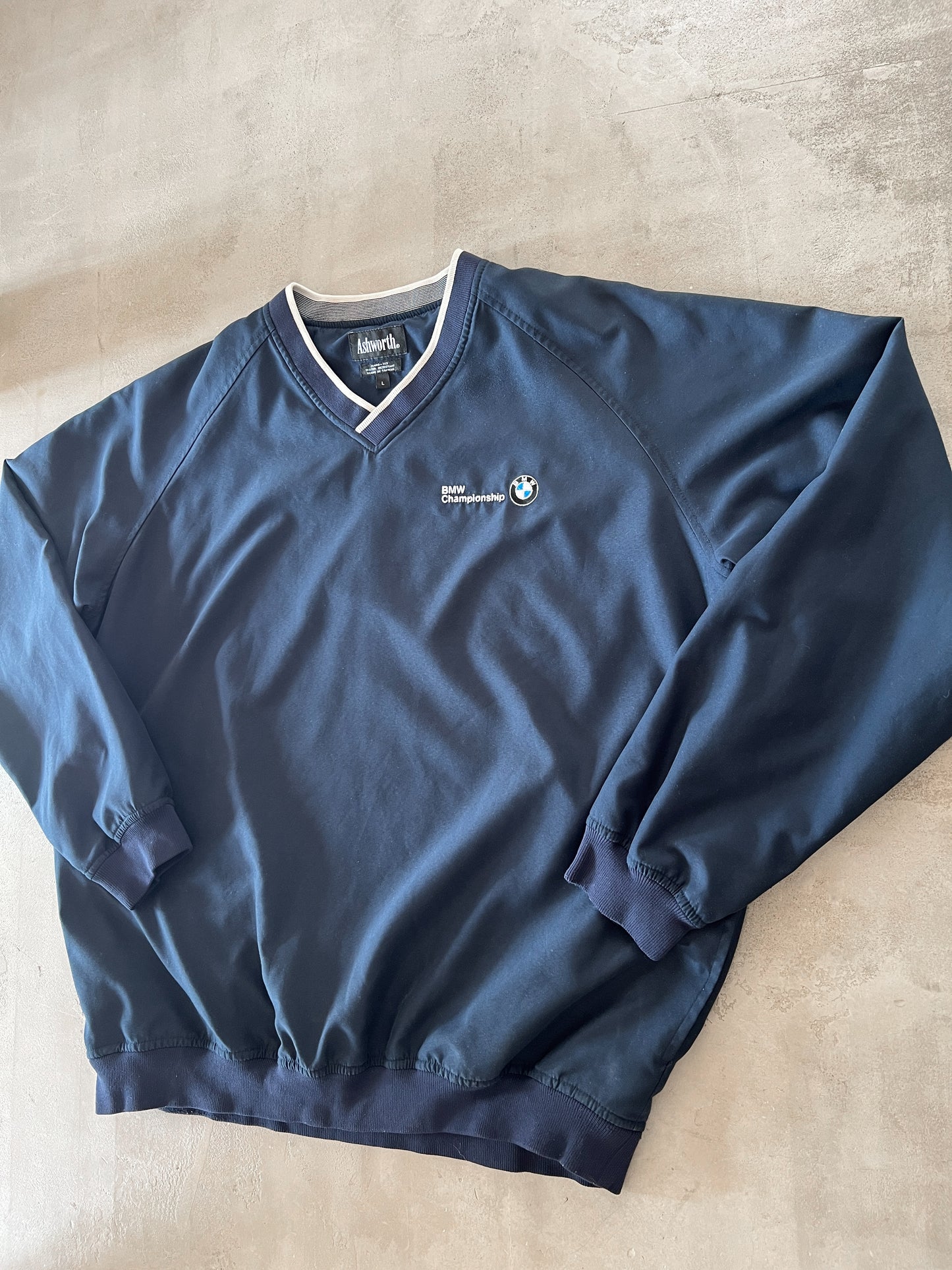 NAVY BMW GOLF SWEATER - 2000S - XL