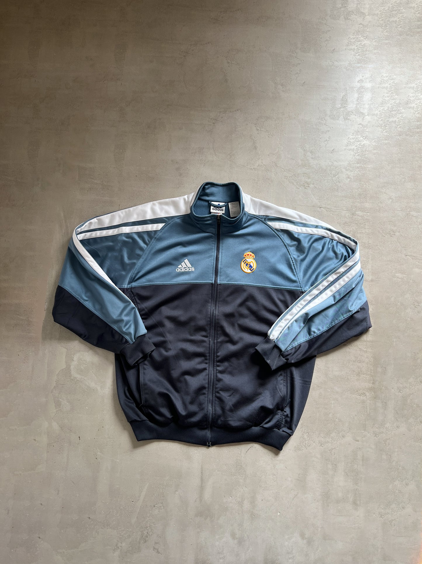 NAVY REAL MADRID TRACK JACKET - 2000S - XL