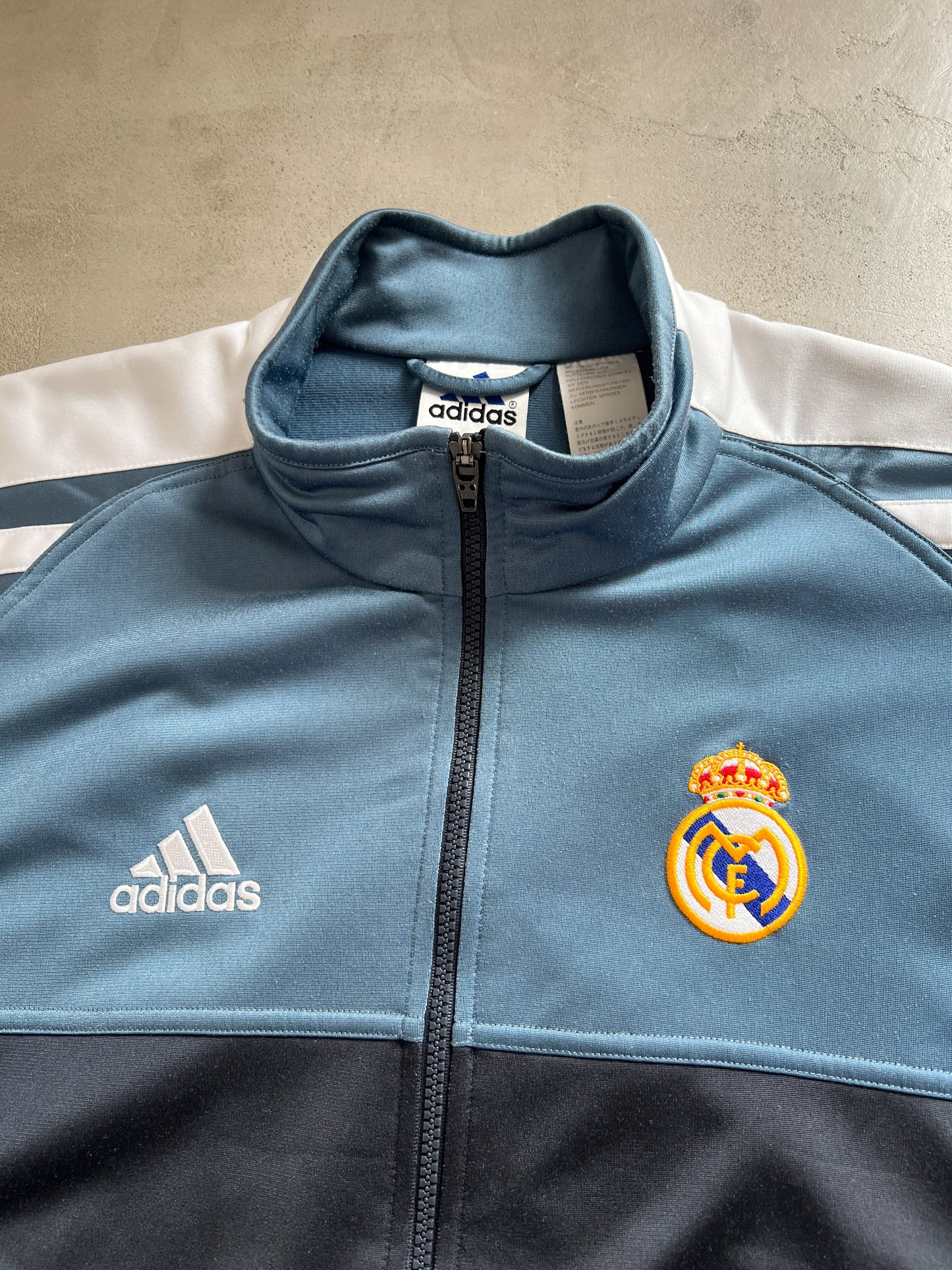 NAVY REAL MADRID TRACK JACKET - 2000S - XL