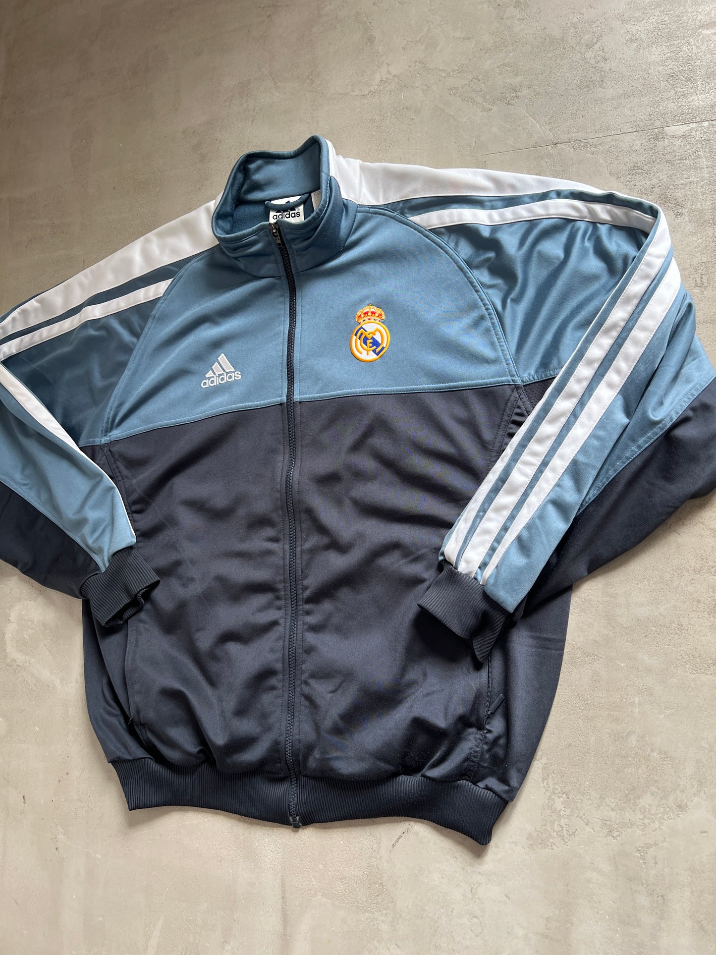 NAVY REAL MADRID TRACK JACKET - 2000S - XL