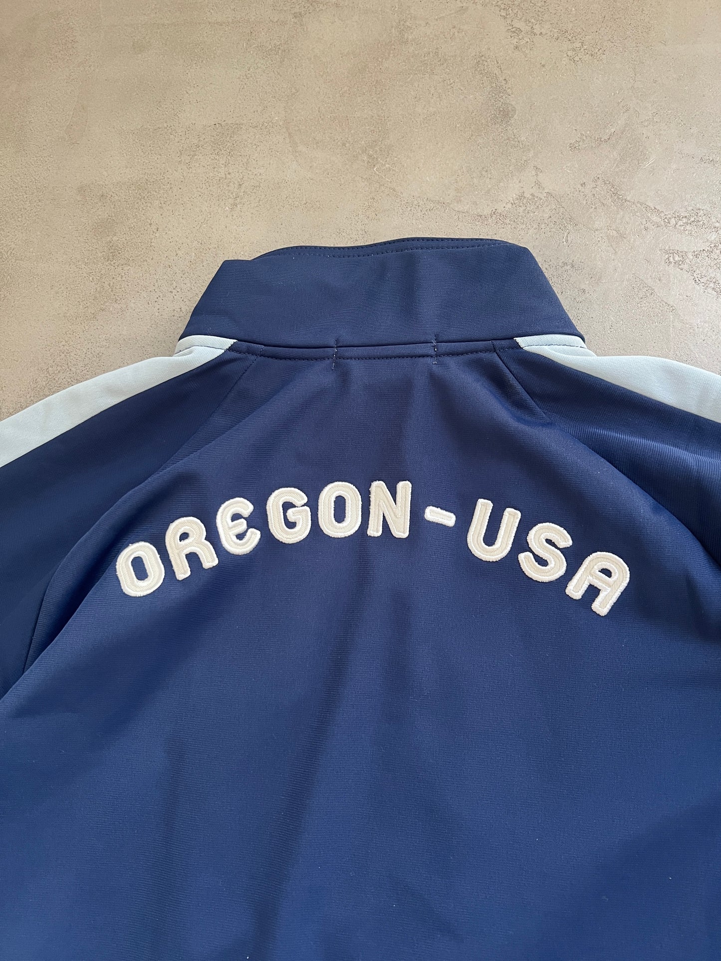 NAVY NIKE TRACK JACKET - 2000S - L