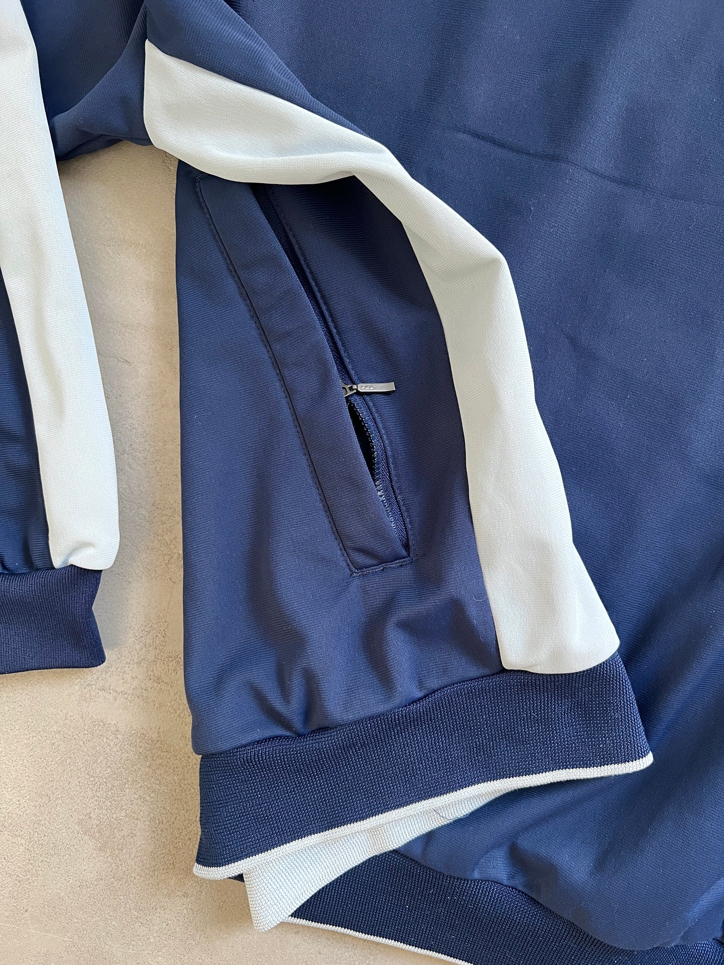 NAVY NIKE TRACK JACKET - 2000S - L