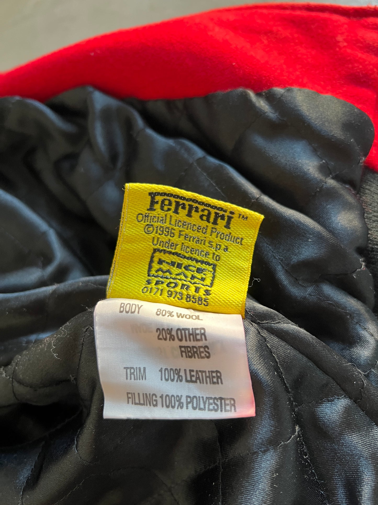 RED FERRARI JACKET - 1996 - L
