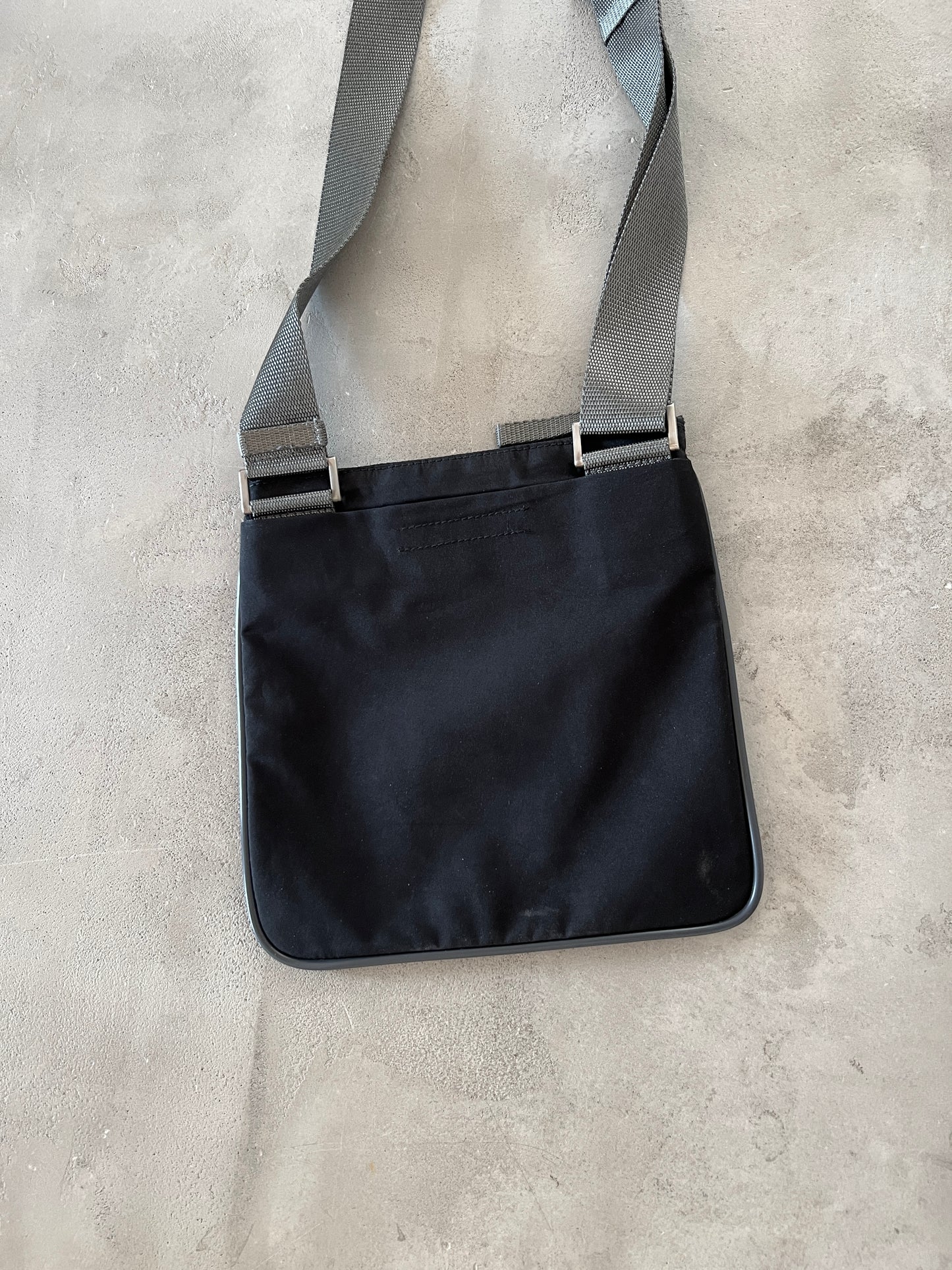 BLACK PRADA LINEA ROSSA BAG - 2000S