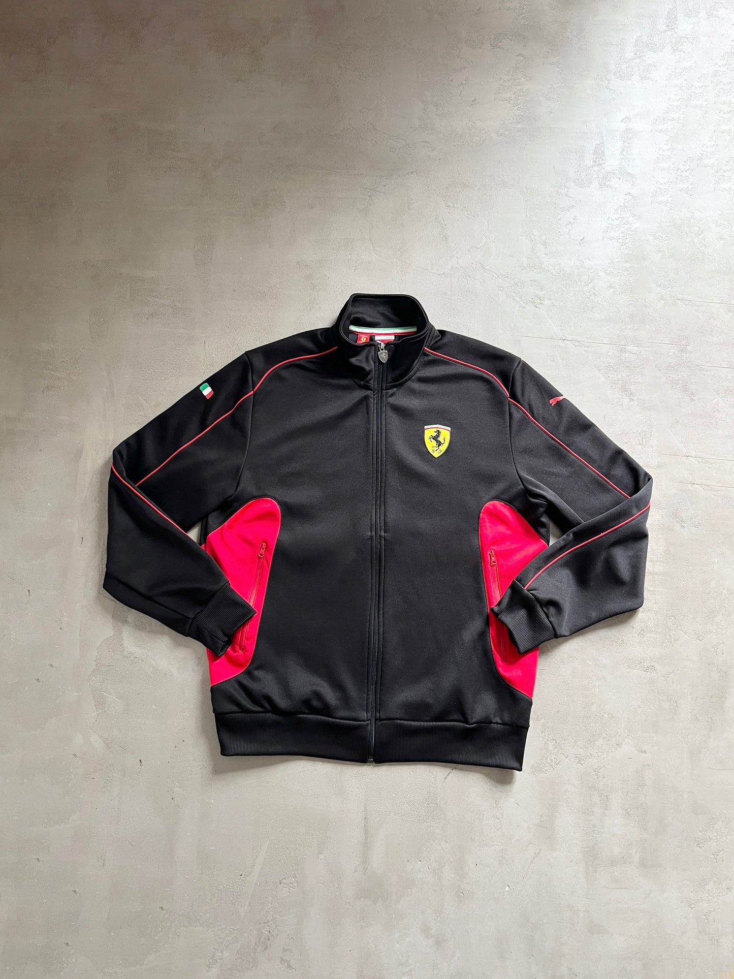 BLACK FERRARI SCUDERIA JACKET - 2000S - L/XL