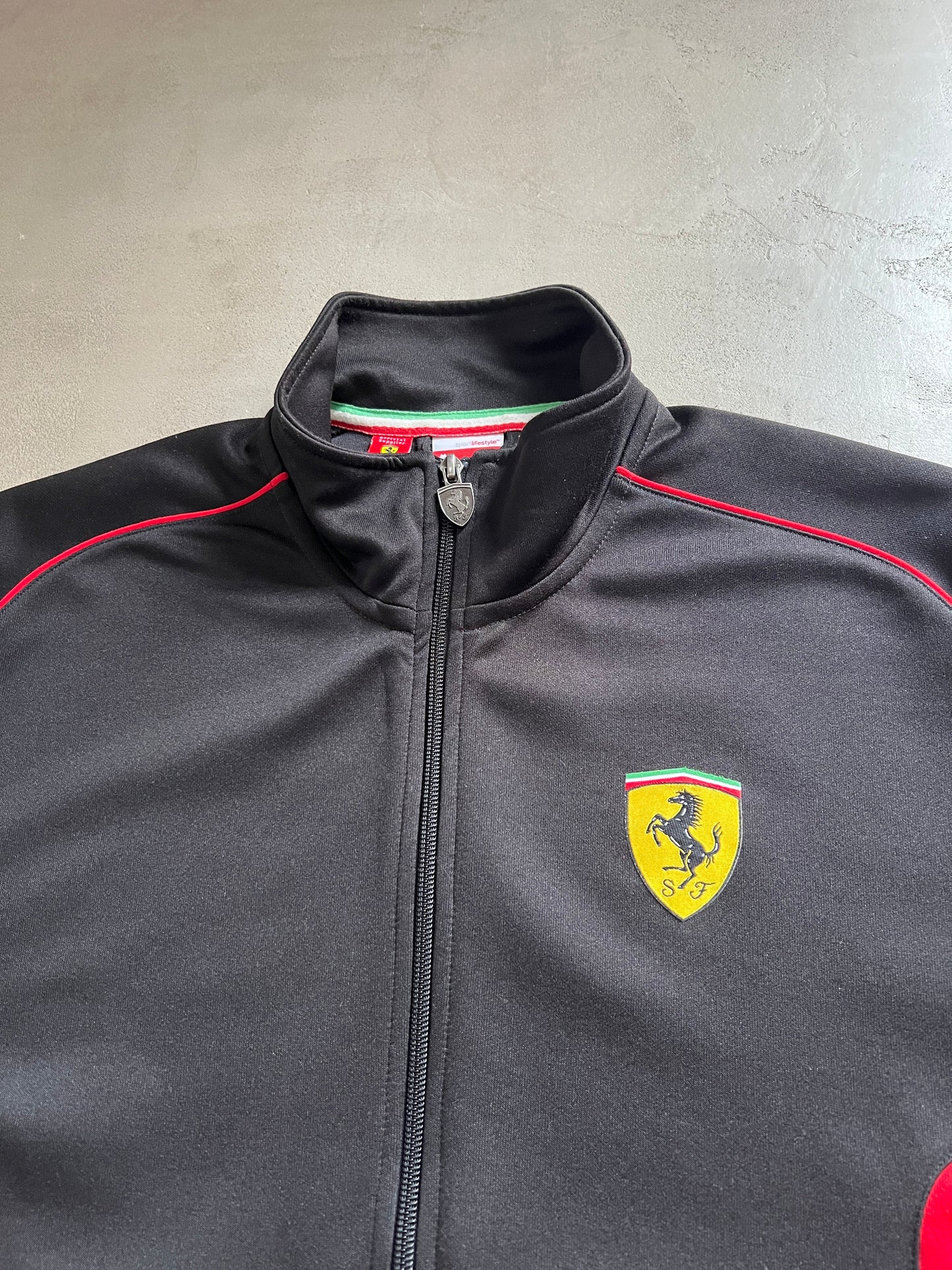 BLACK FERRARI SCUDERIA JACKET - 2000S - L/XL