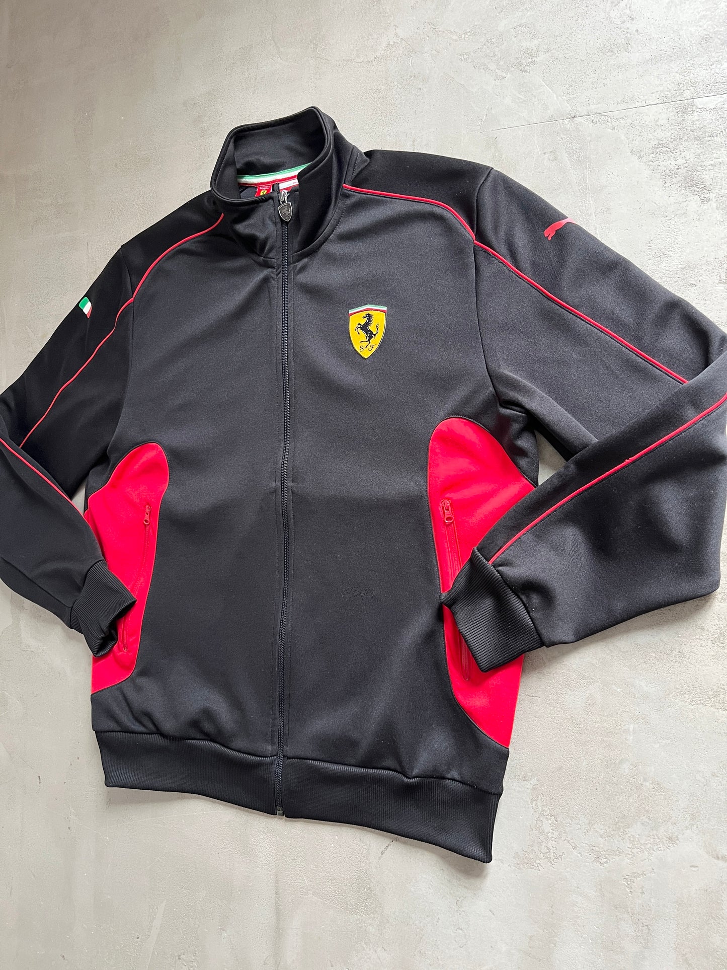 BLACK FERRARI SCUDERIA JACKET - 2000S - L/XL