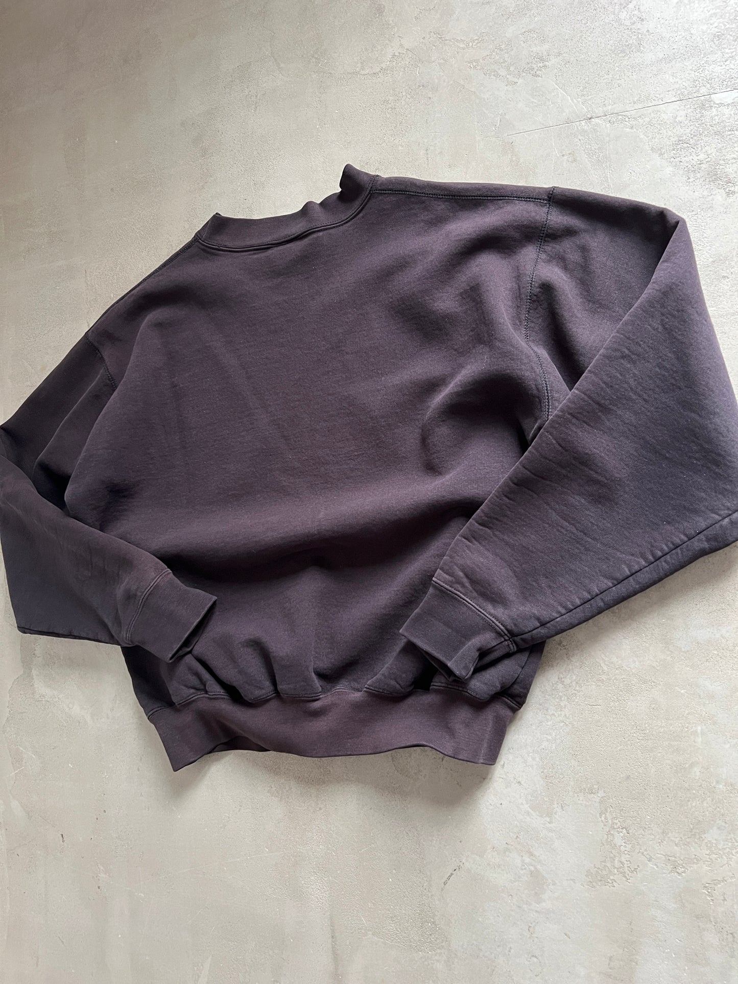 FADED BLACK/BROWN CARHARTT SWEATER - 1990S - S