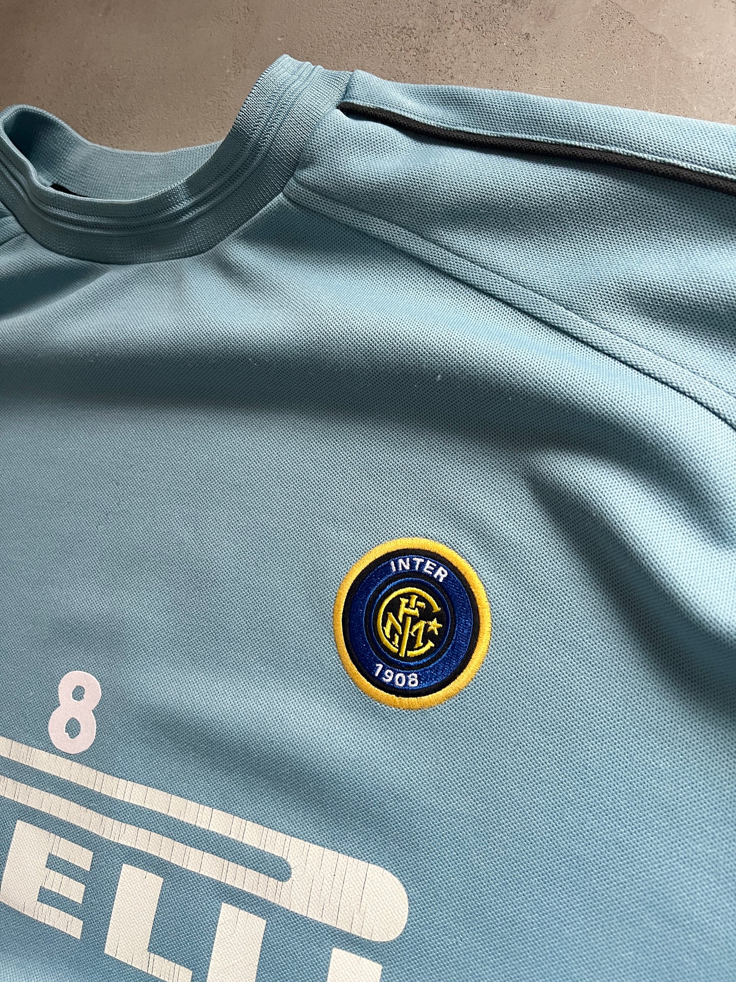 BABY BLUE INTER MILAN NIKE SWEATER - 2000S - L/XL