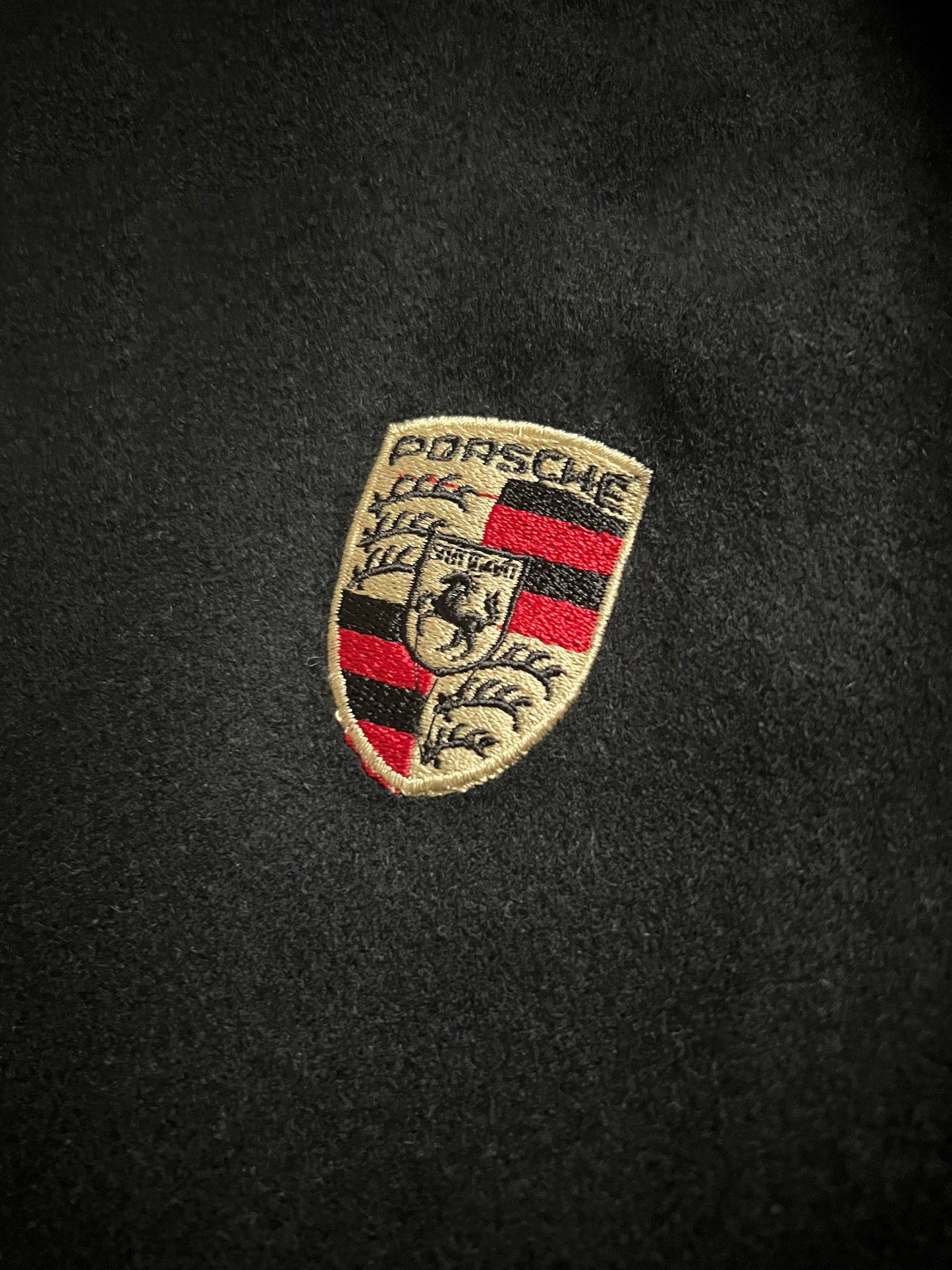 BLACK PORSCHE JACKET - 1990S - XL/XXL