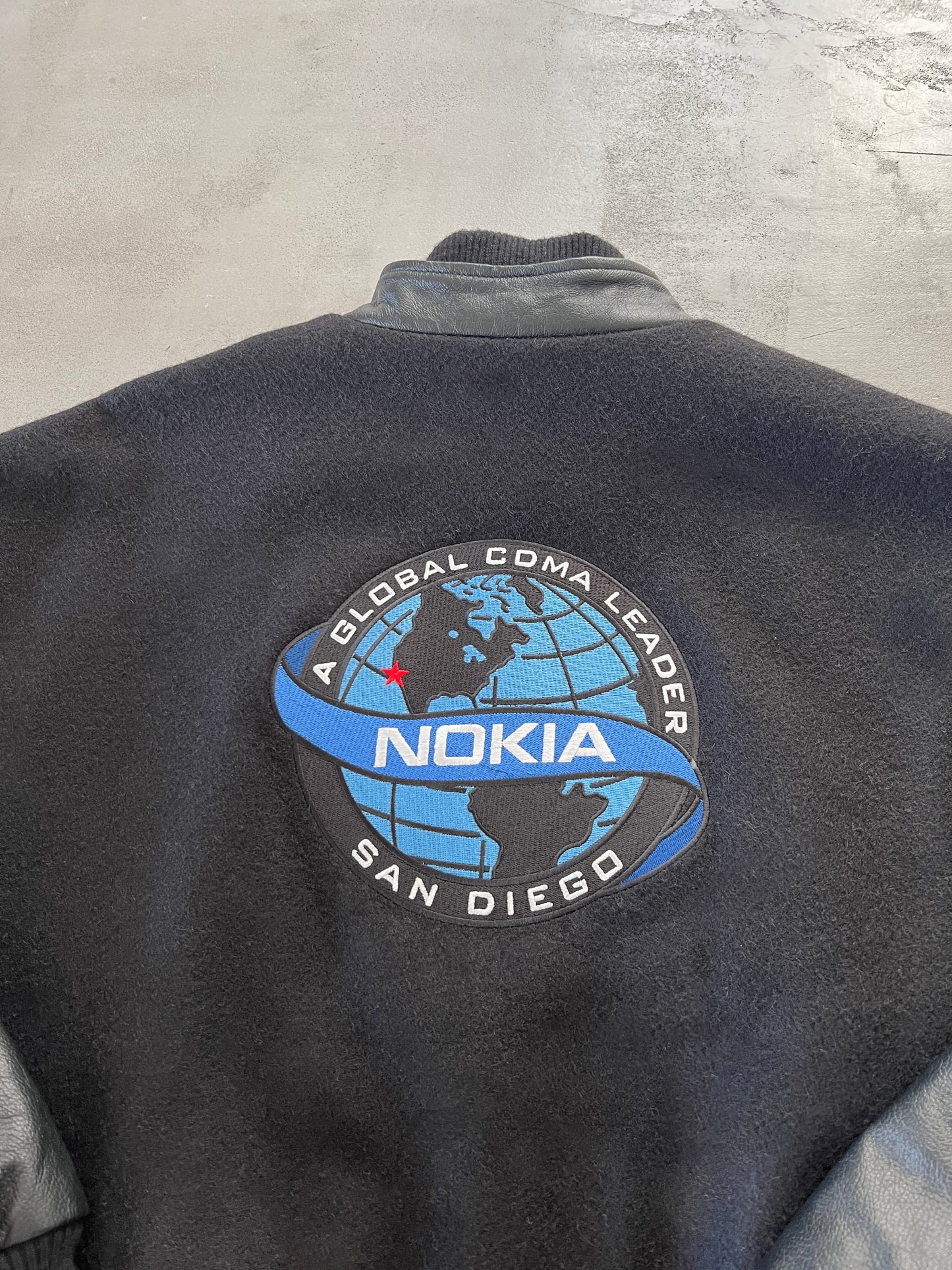 BLACK NOKIA JACKET - 1990S - L