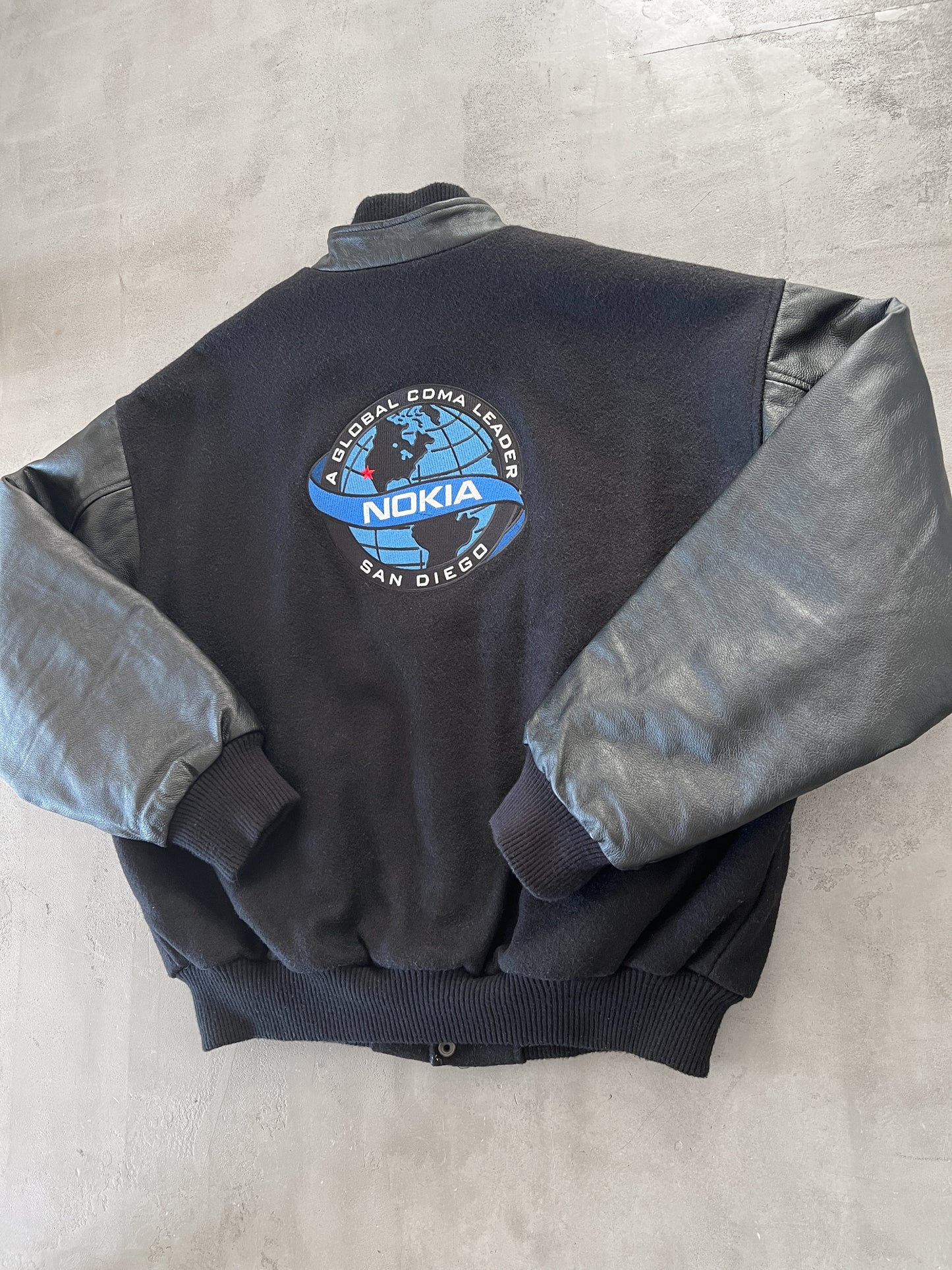 BLACK NOKIA JACKET - 1990S - L