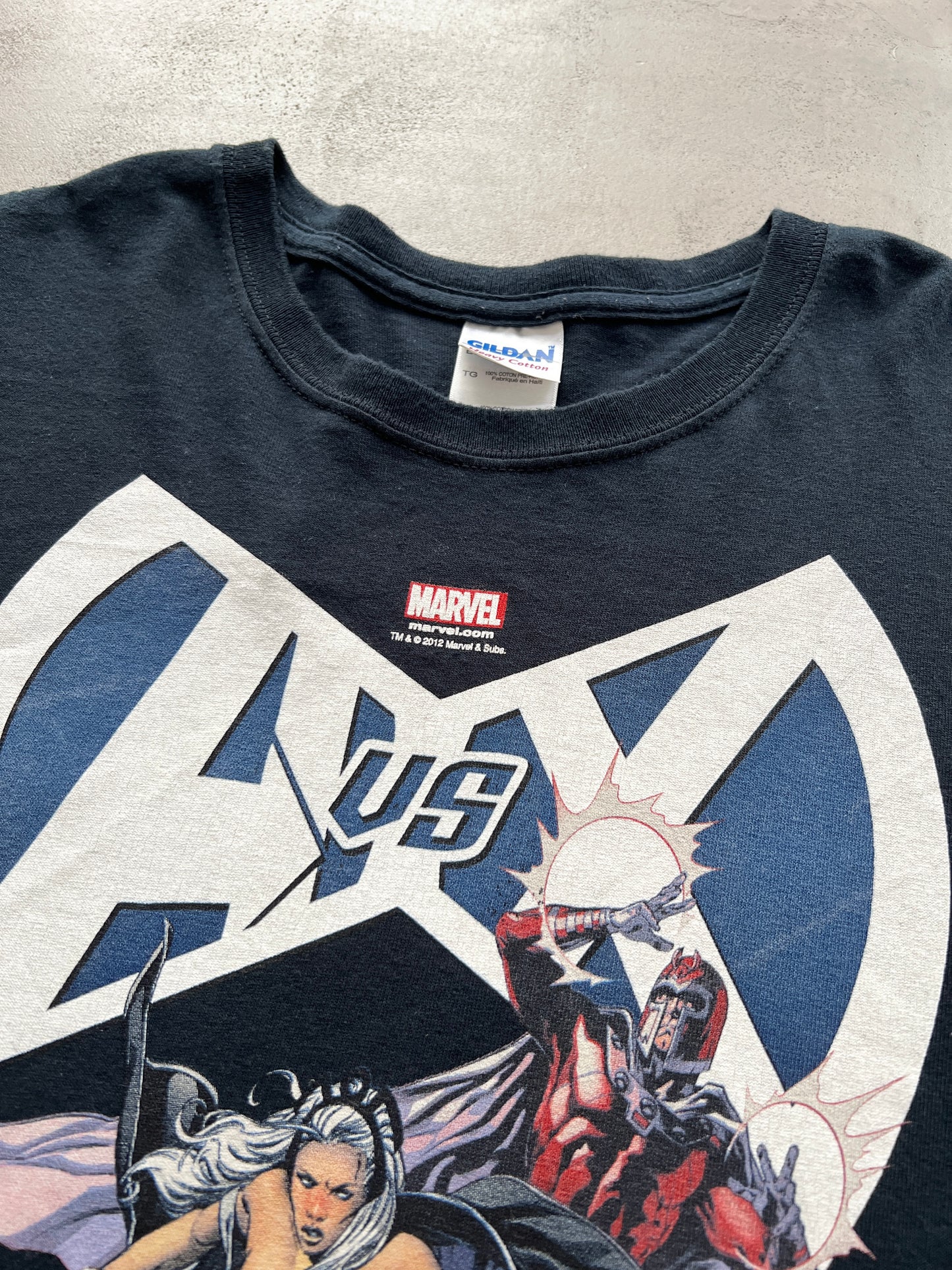 FADED BLACK X MEN X MARVEL TEE - 2000S - XL