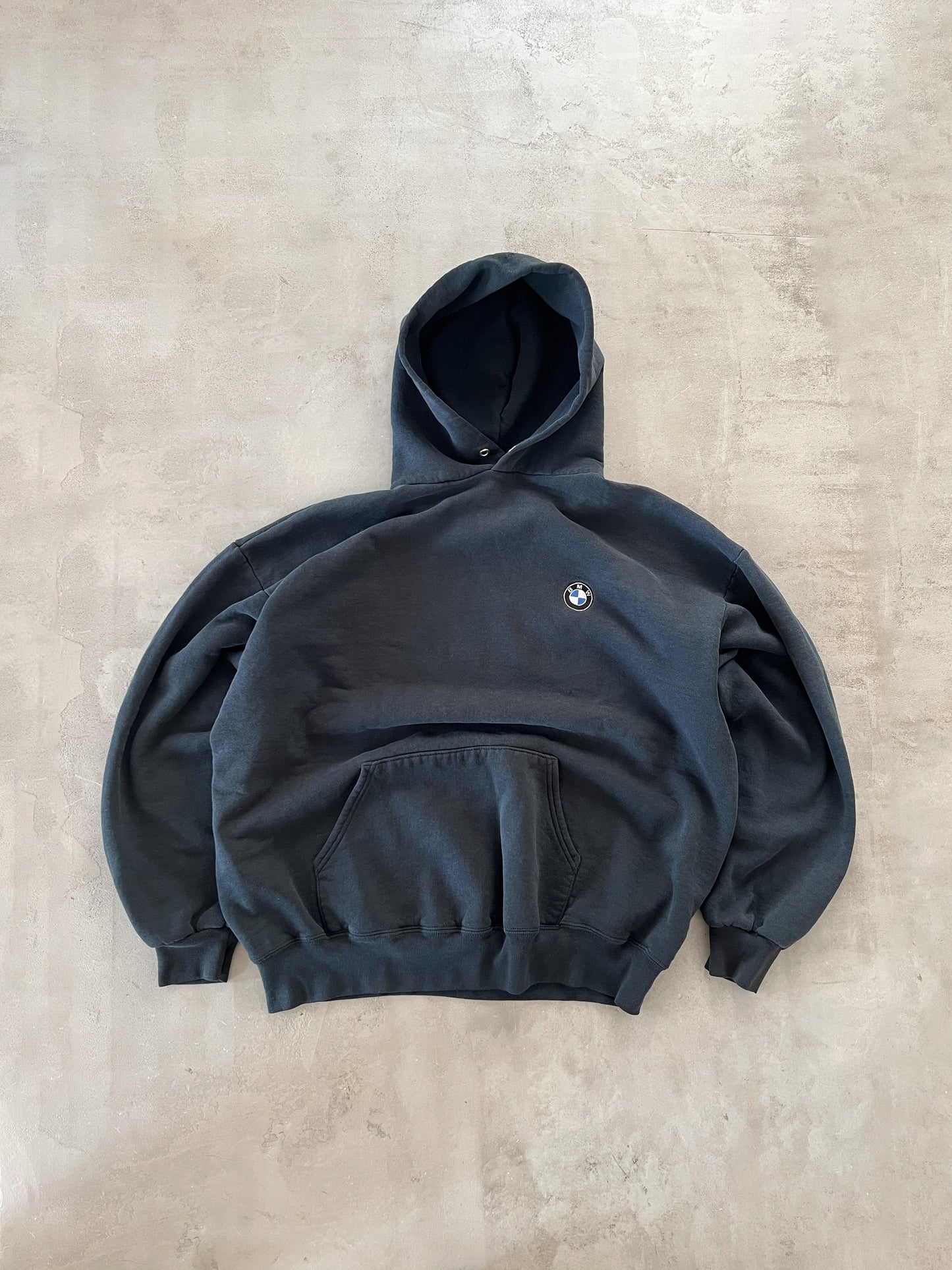 BLACK BMW HOODIE - 1990S - M