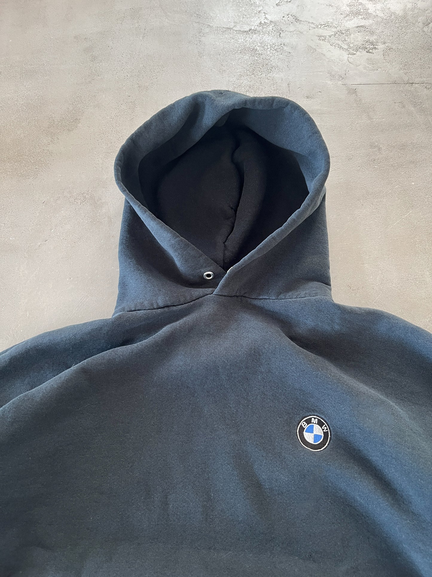 BLACK BMW HOODIE - 1990S - M