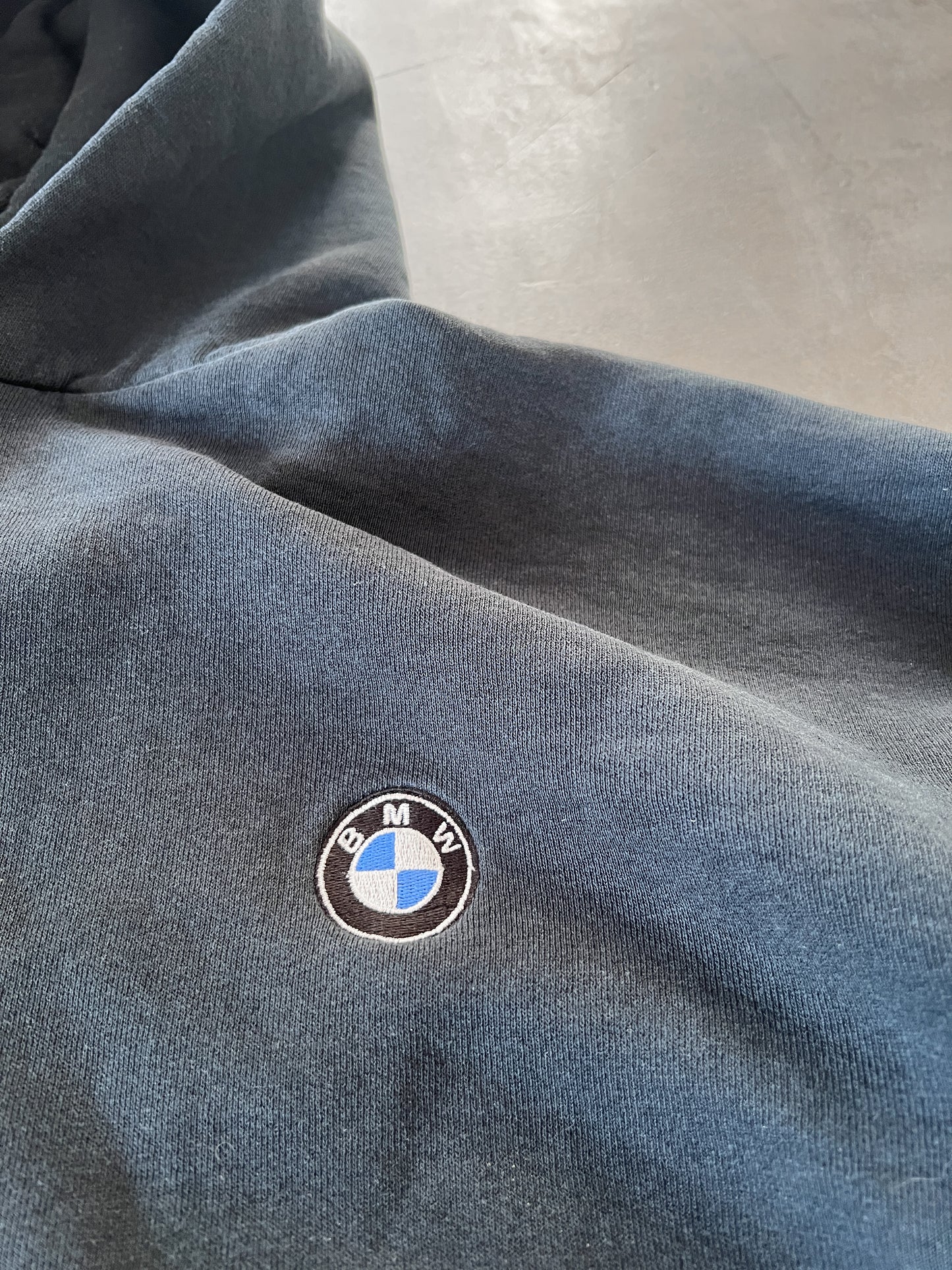 BLACK BMW HOODIE - 1990S - M