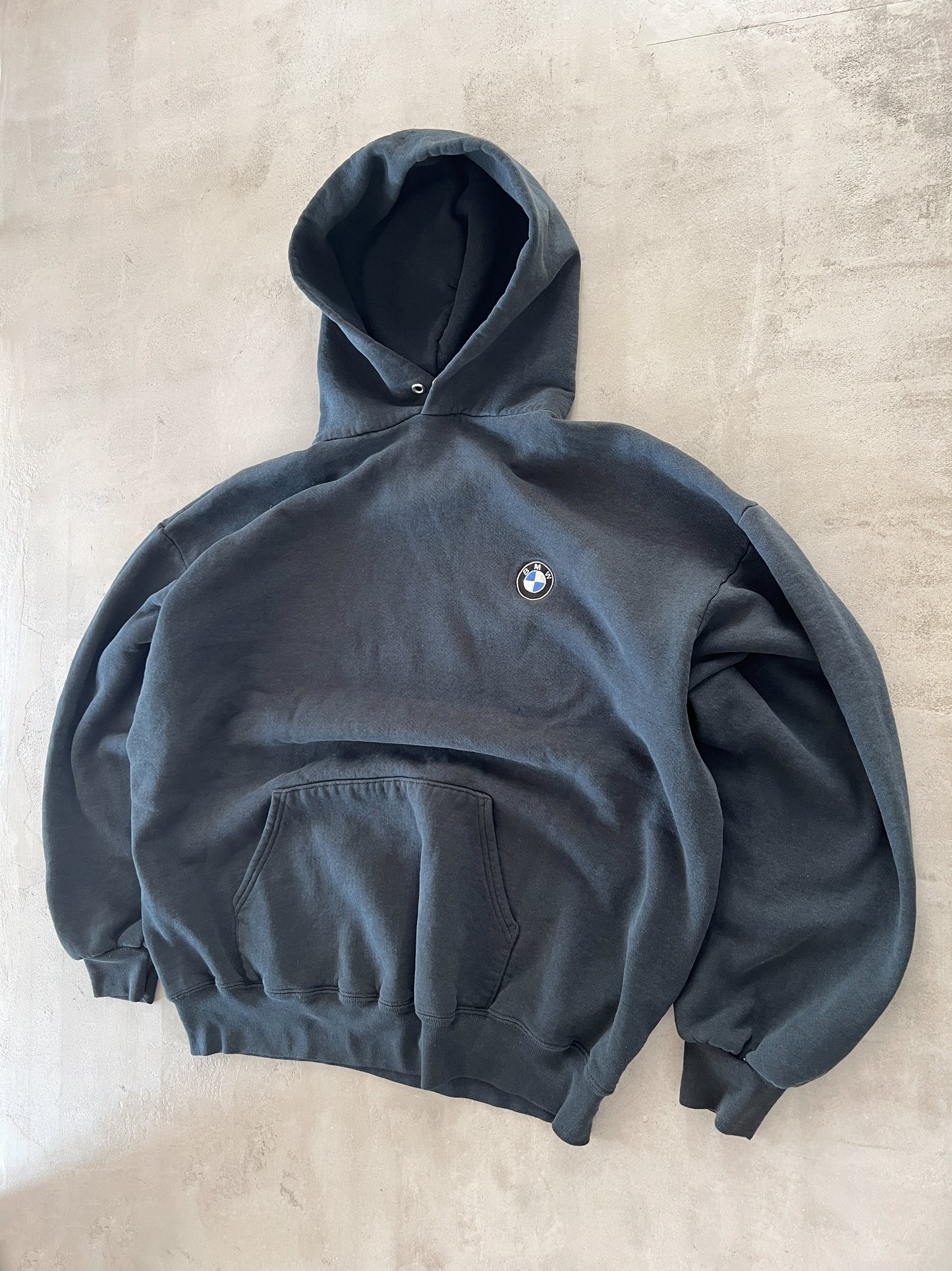 BLACK BMW HOODIE - 1990S - M