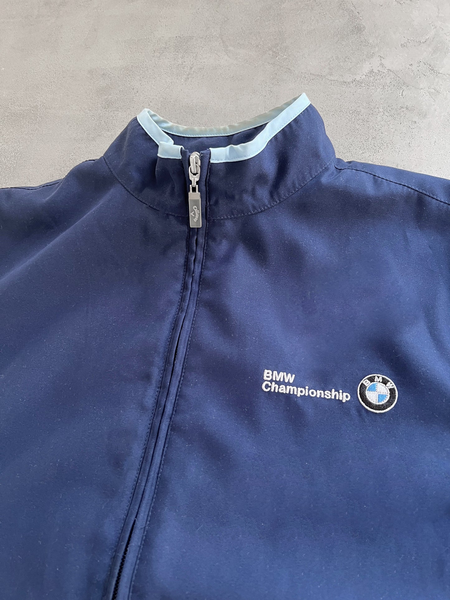 NAVY BMW TRACK JACKET - 2000S - M
