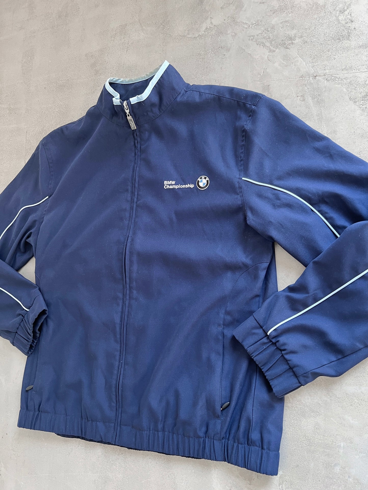NAVY BMW TRACK JACKET - 2000S - M