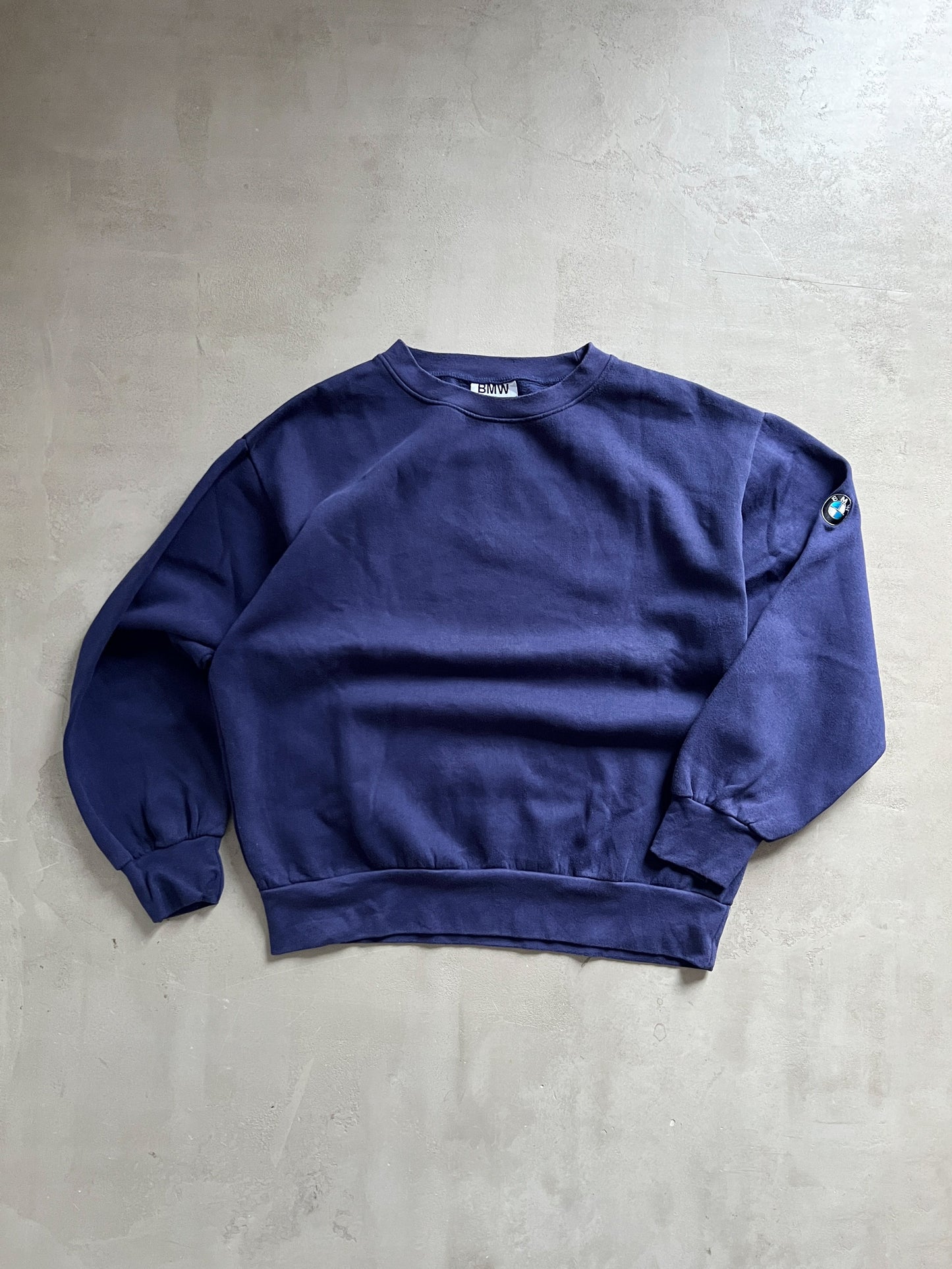 NAVY BMW SWEATER - 1990S - S