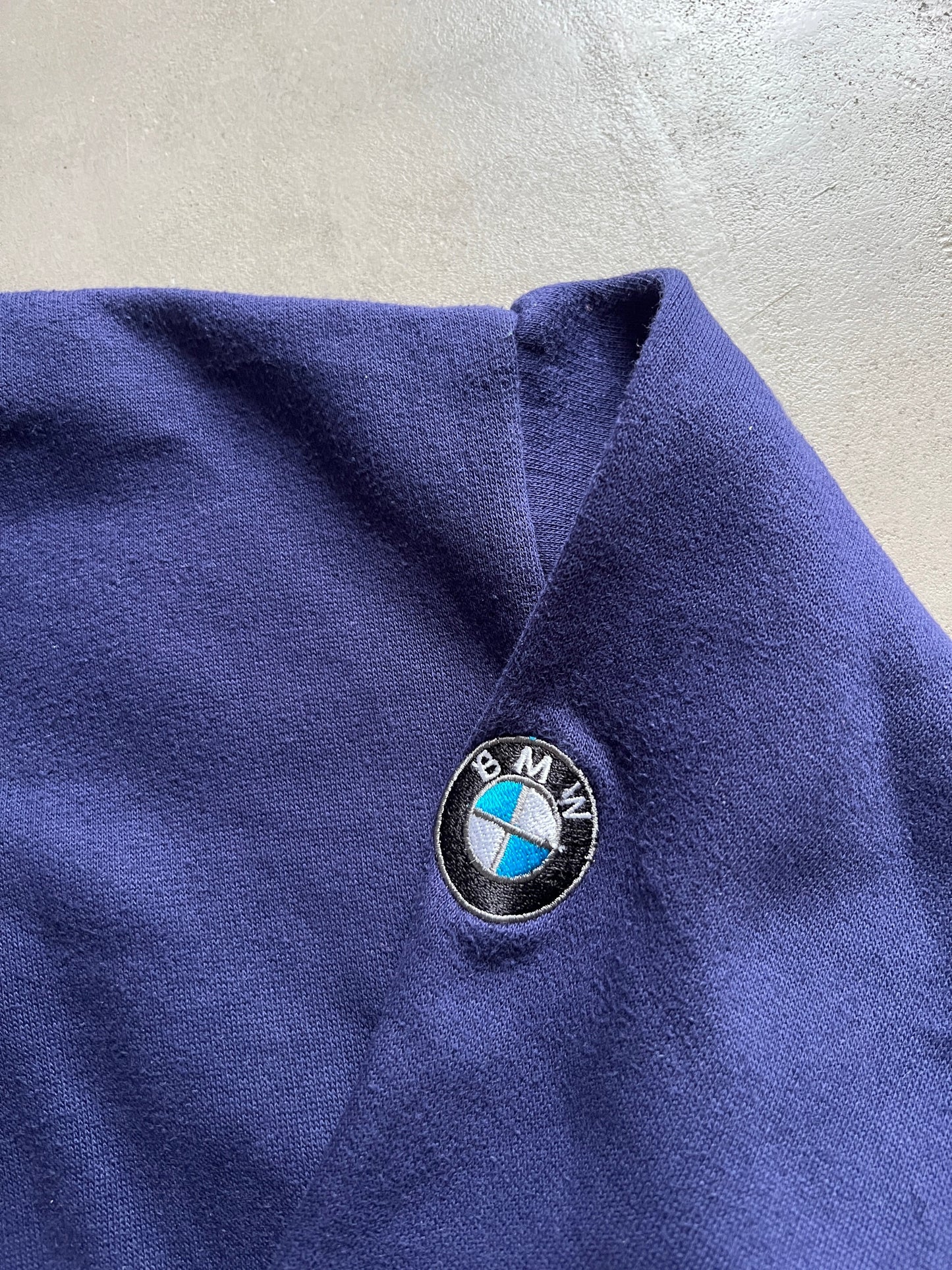 NAVY BMW SWEATER - 1990S - S