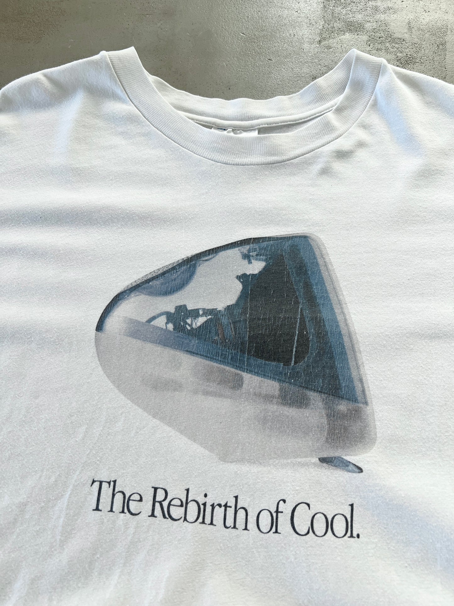 WHITE APPLE PROMO TEE - 1990S - L