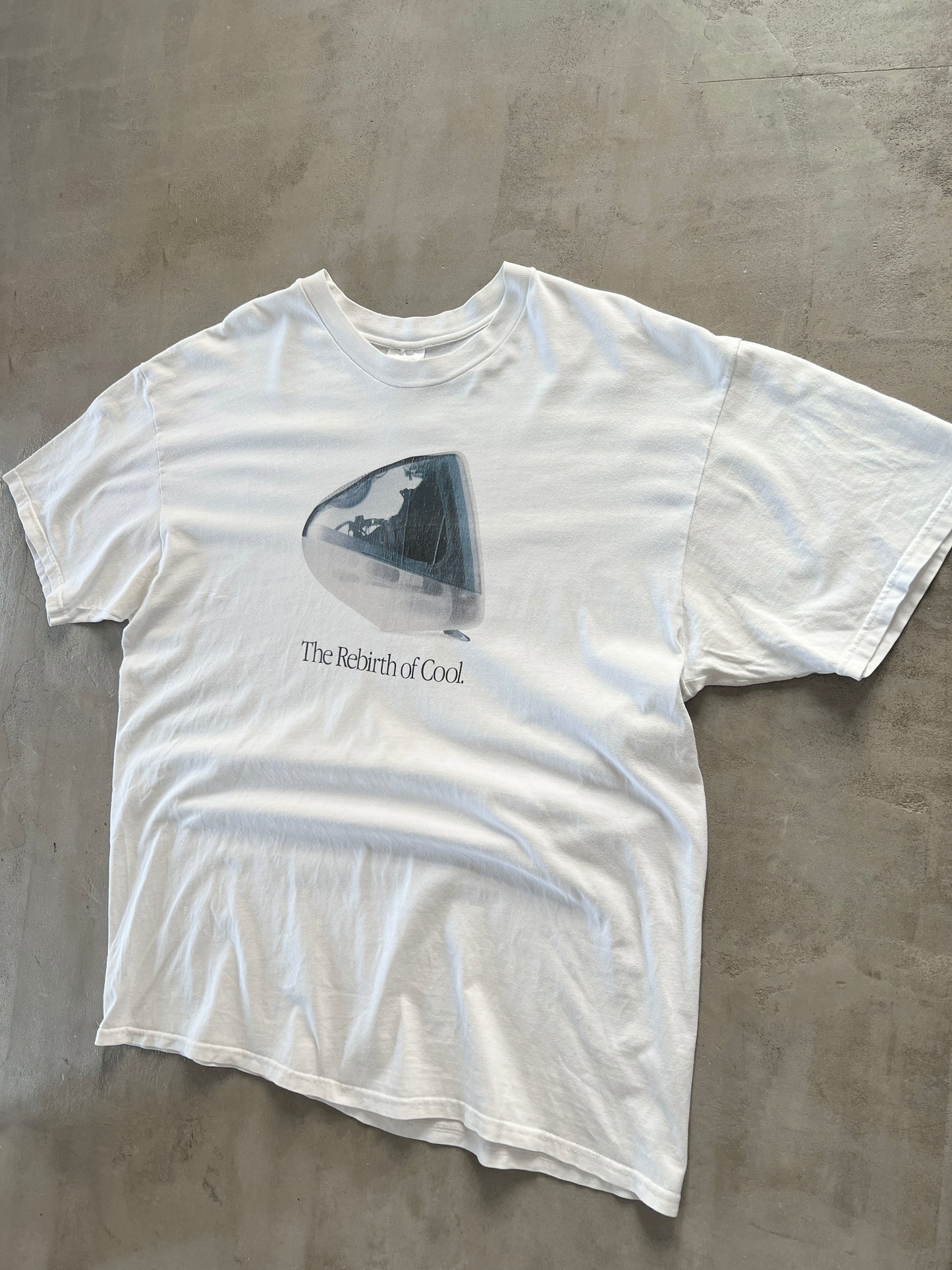 WHITE APPLE PROMO TEE - 1990S - L