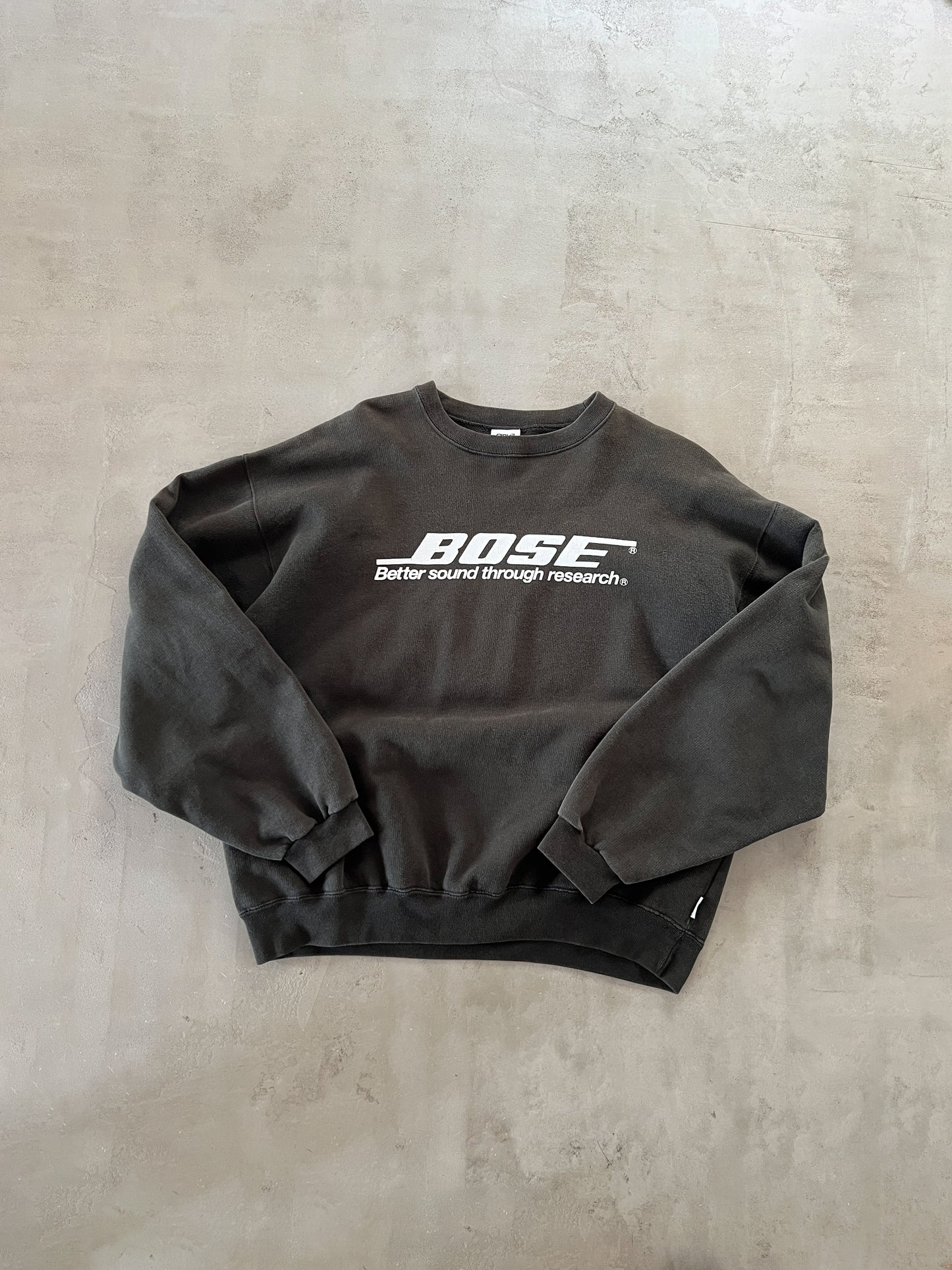 FADED BLACK BOSE PROMO SWEATER - 1990S - M