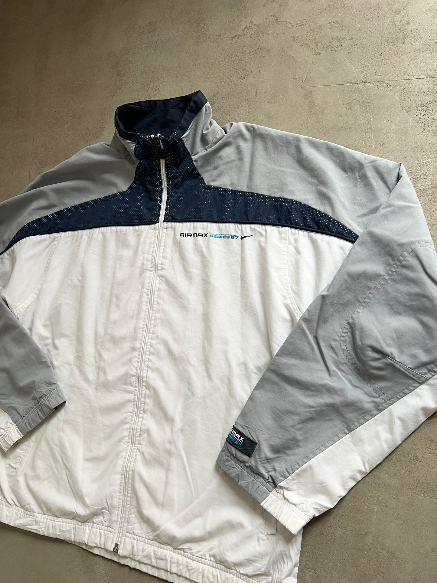 WHITE AIR MAX TRACK JACKET - 2000S - L/M
