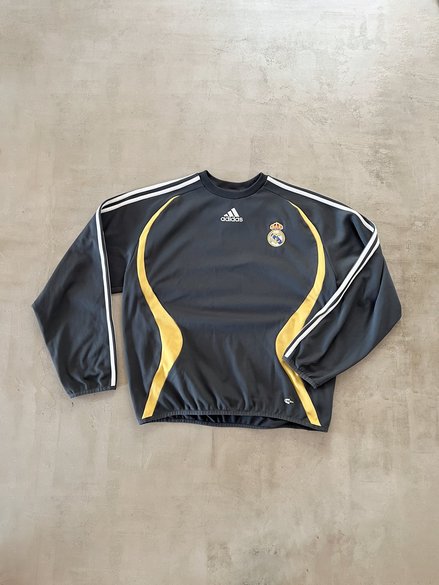 GREY REAL MADRID LONGSLEEVE - 2000S - M