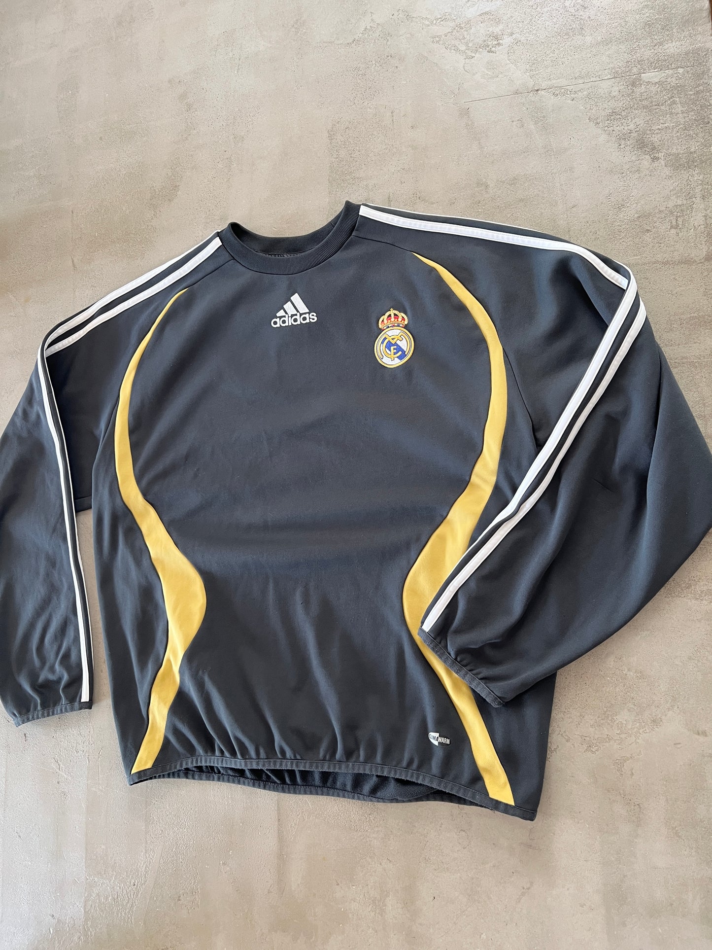 GREY REAL MADRID LONGSLEEVE - 2000S - M