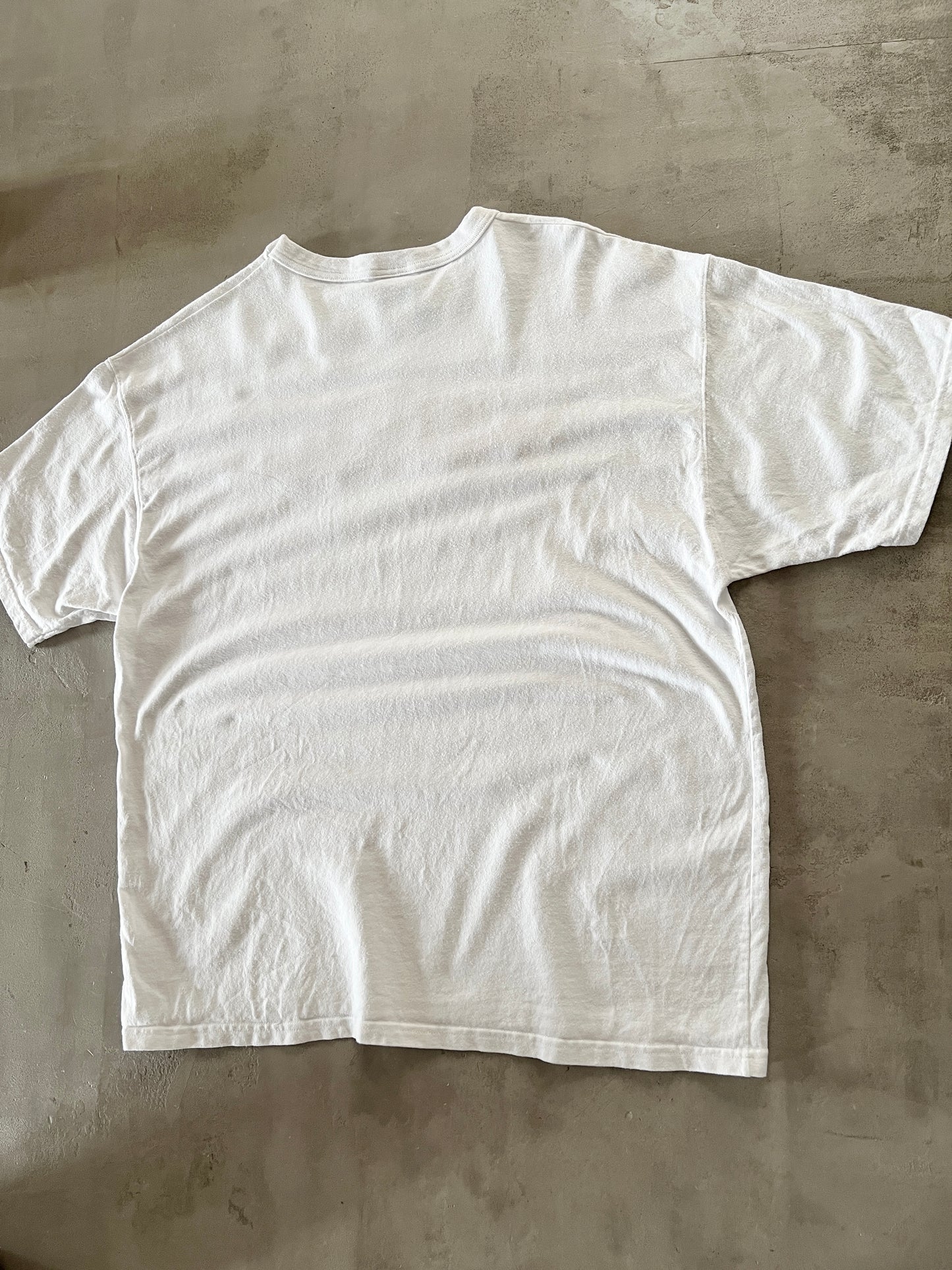 WHITE PORSCHE TEE - 1990S - XL