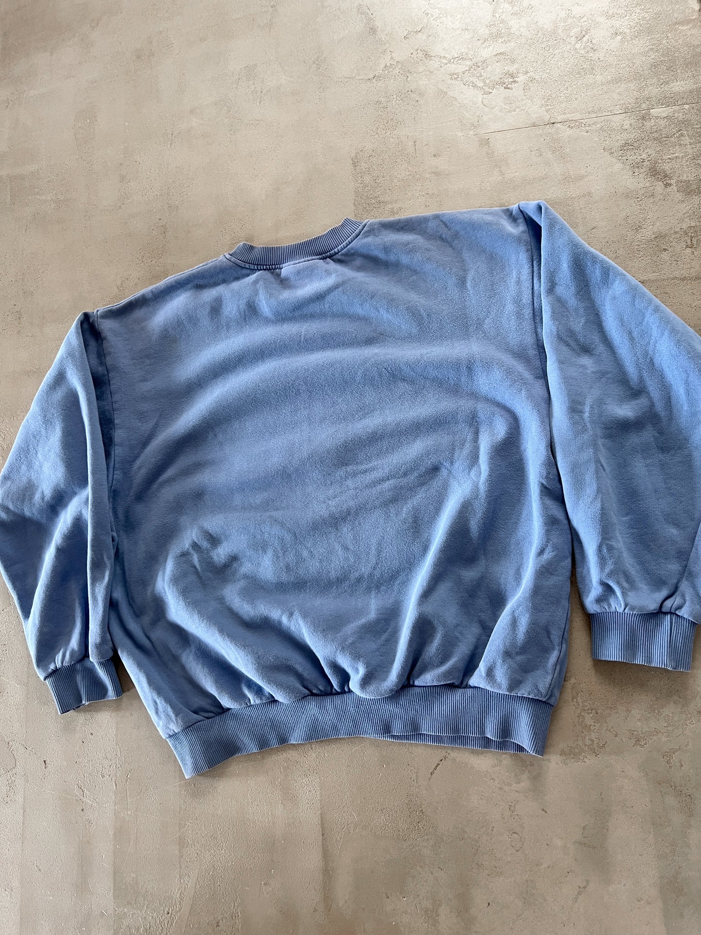BLUE LACOSTE SWEATER - 1990S - S/M