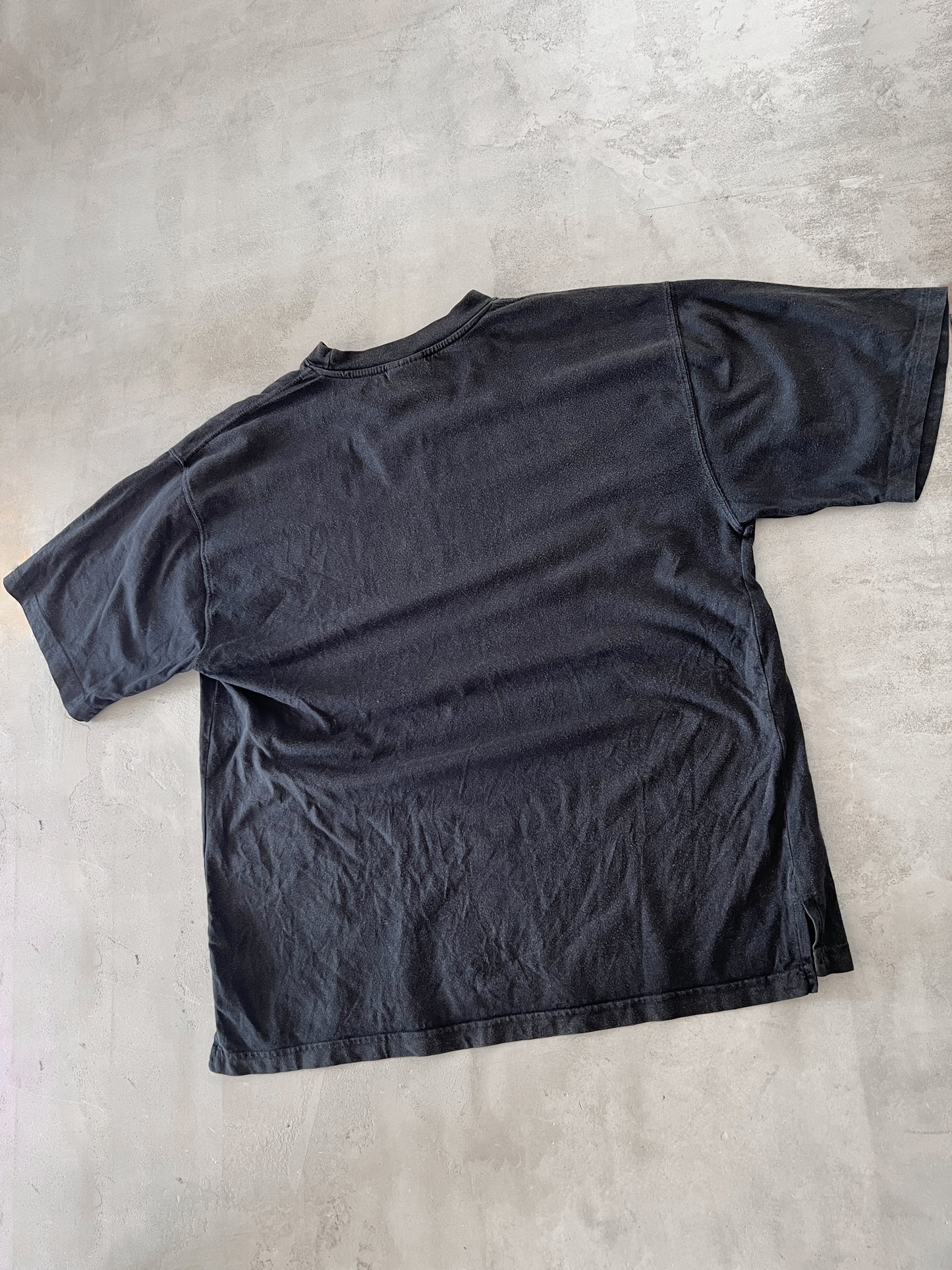 FADED BLACK PORSCHE RACING TEE - 1990S - L/XL