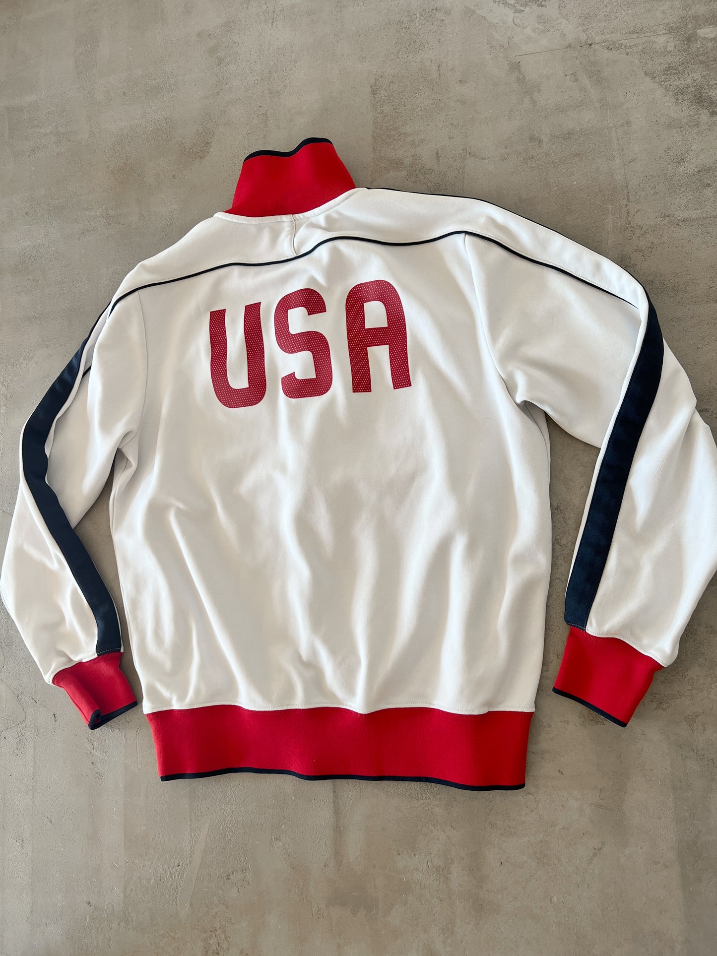 WHITE/RED USA NIKE SOCCER TRACK JACKET - M