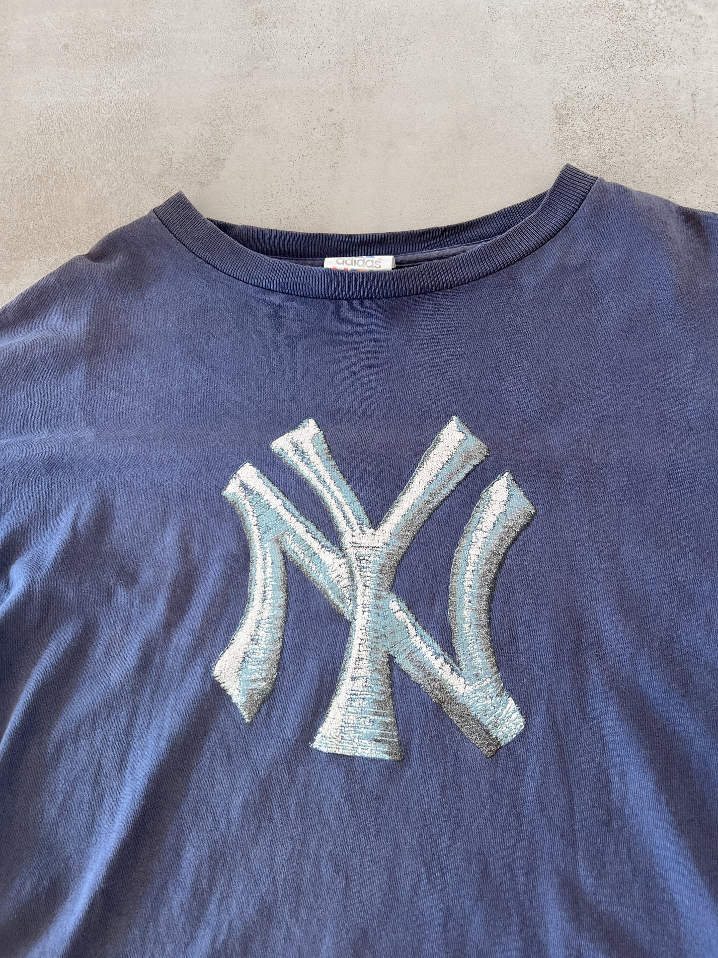 NAVY YANKEES TEE - 1990S - XXL