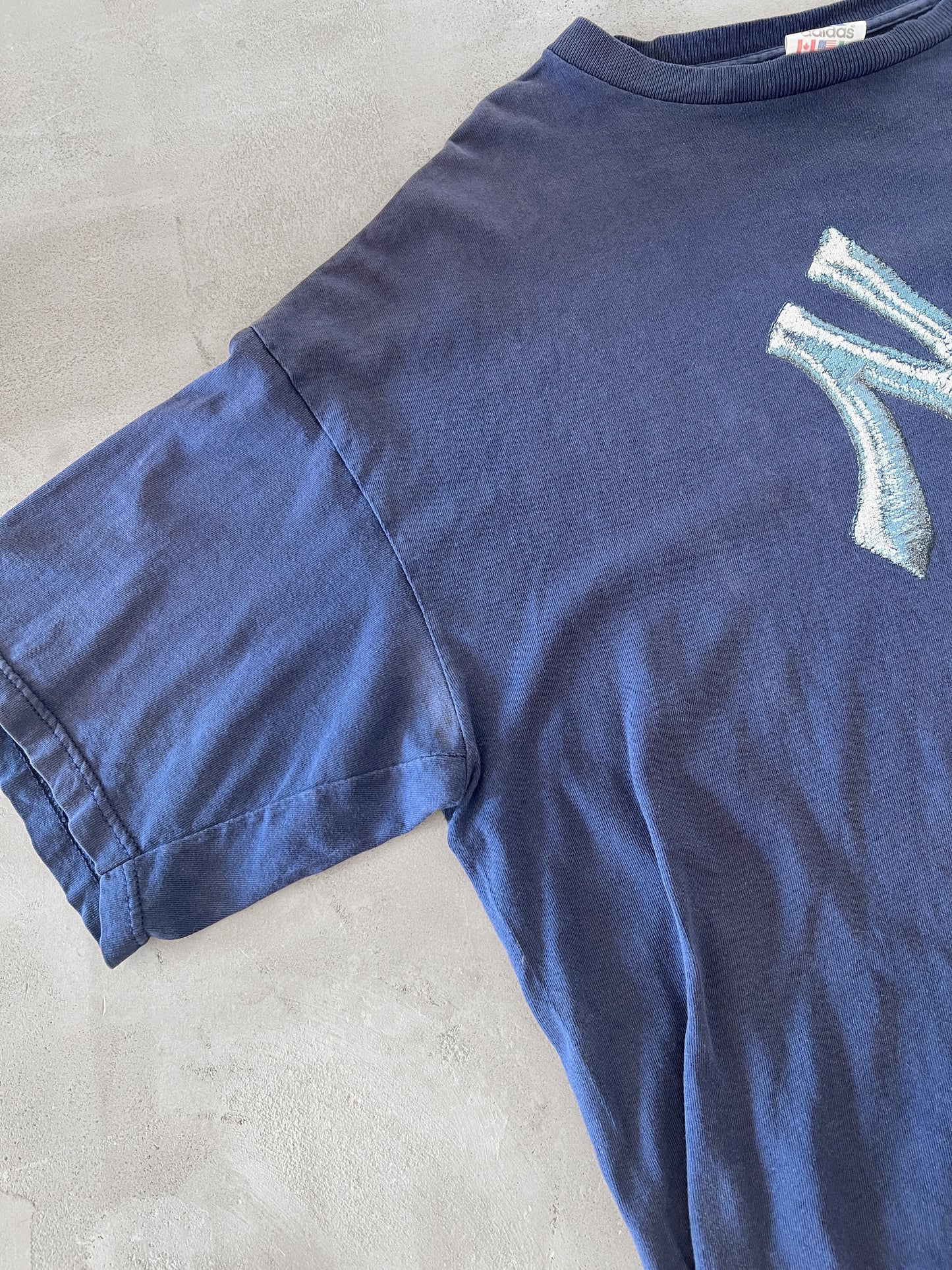 NAVY YANKEES TEE - 1990S - XXL
