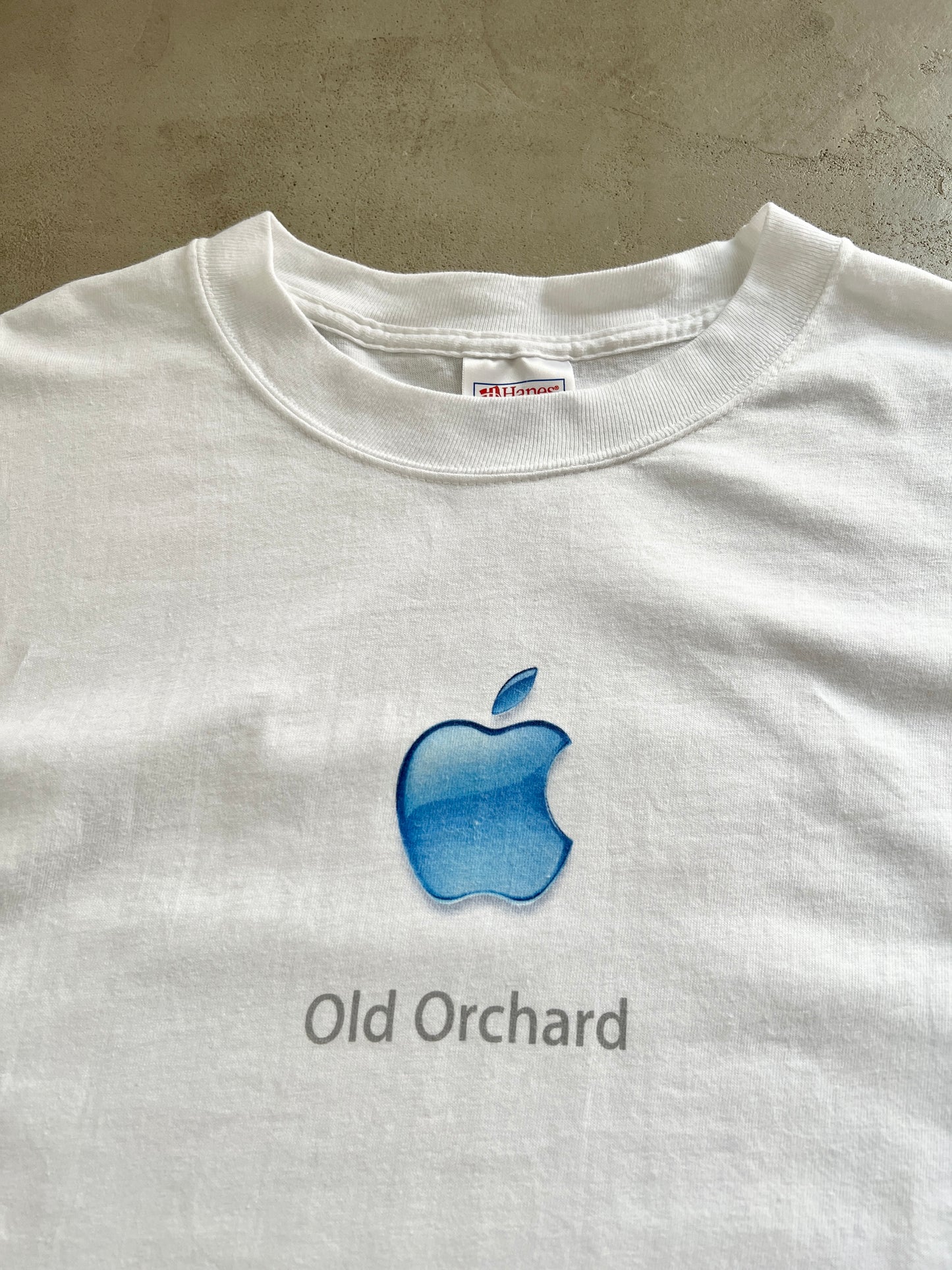 WHITE APPLE PROMO TEE - 2000S - L