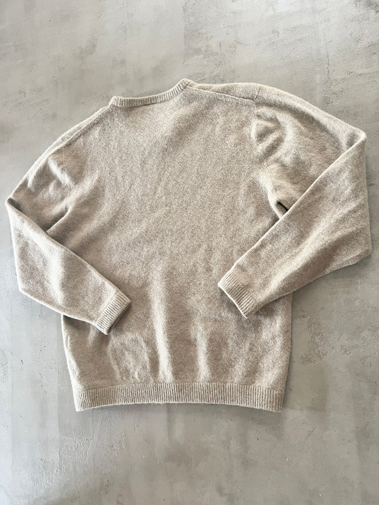 BEIGE NIKE WOOL SWEATER - 2000S - S