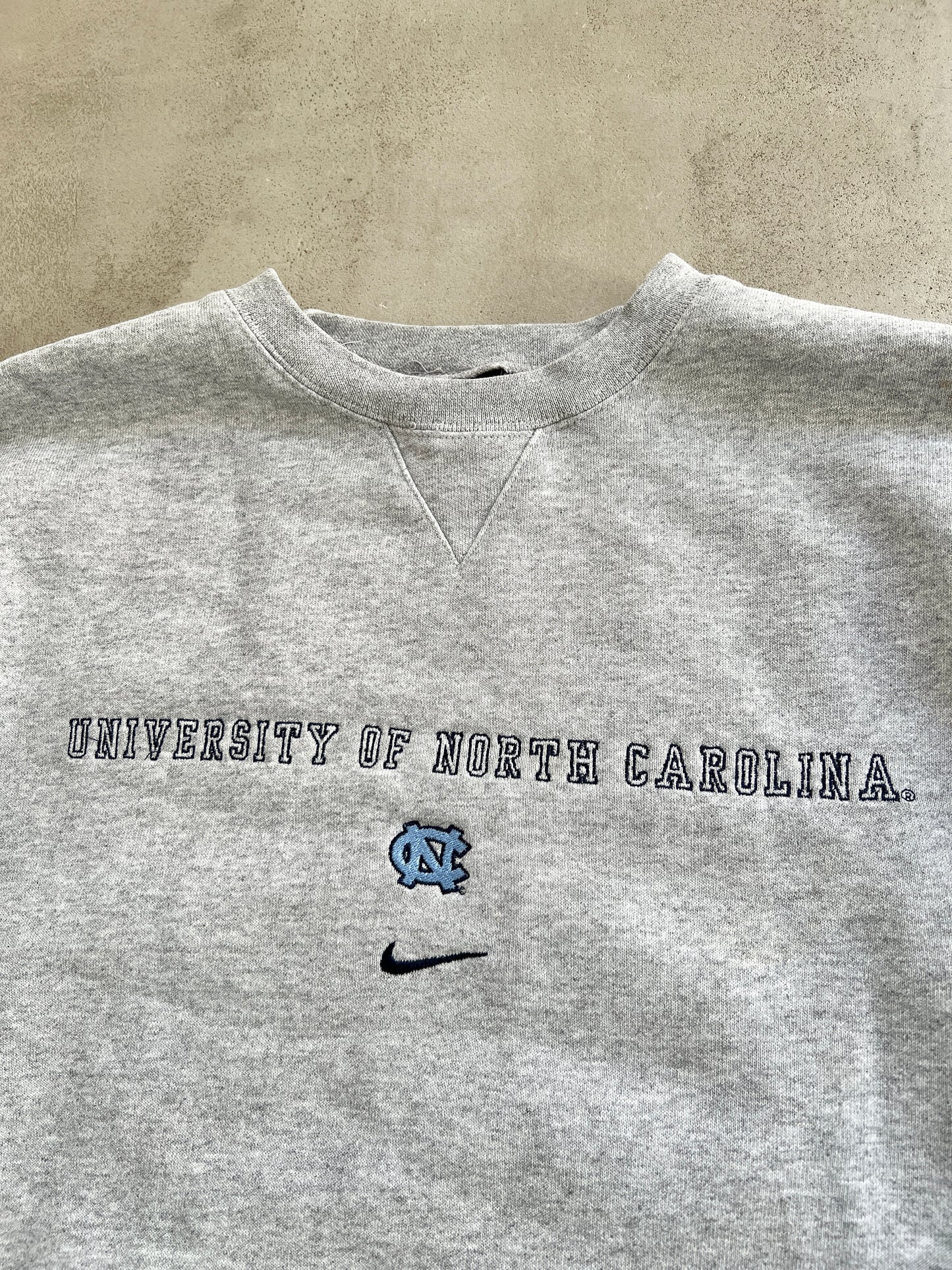 GREY UNC NIKE SWEATER - 1990S - S