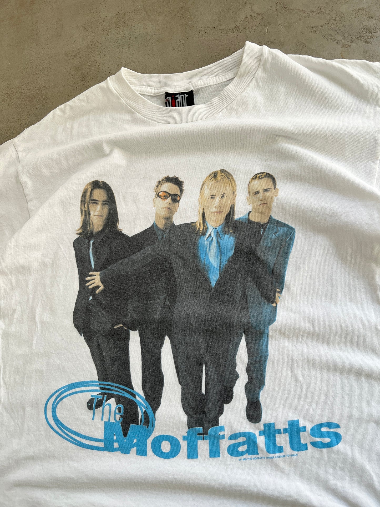WHITE BAND TEE - 1990S - XL/L