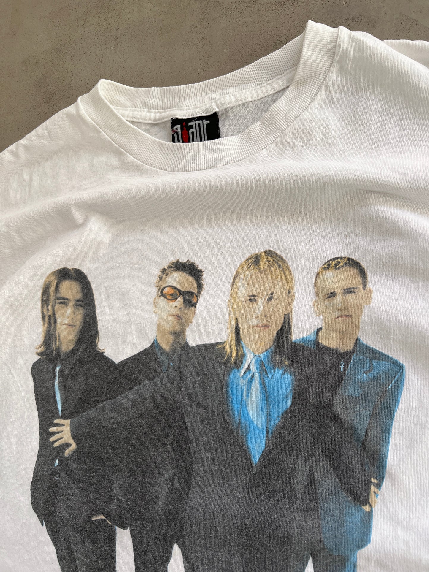 WHITE BAND TEE - 1990S - XL/L