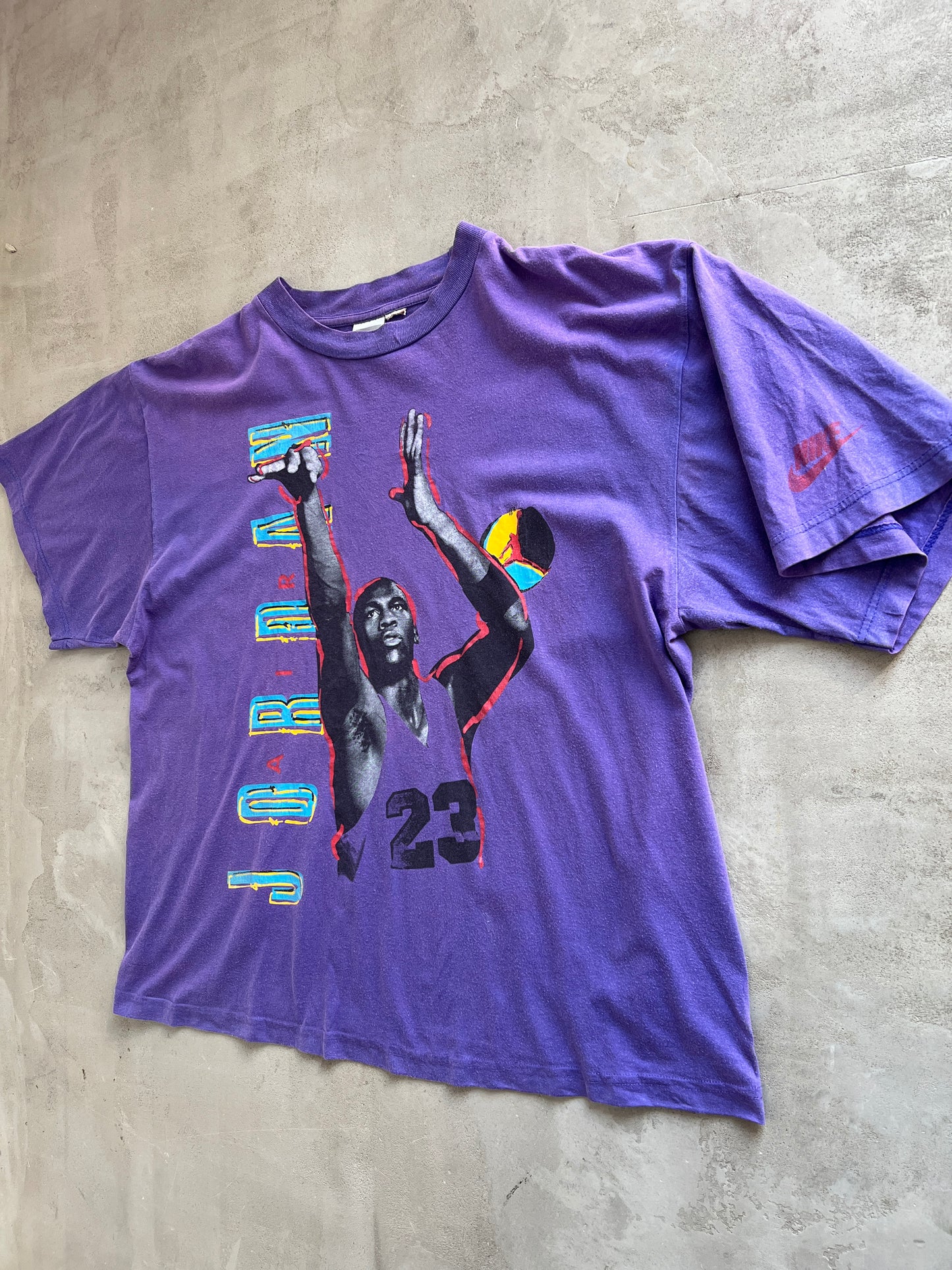 PURPLE MJ NIKE X JORDAN TEE - 1990S - M