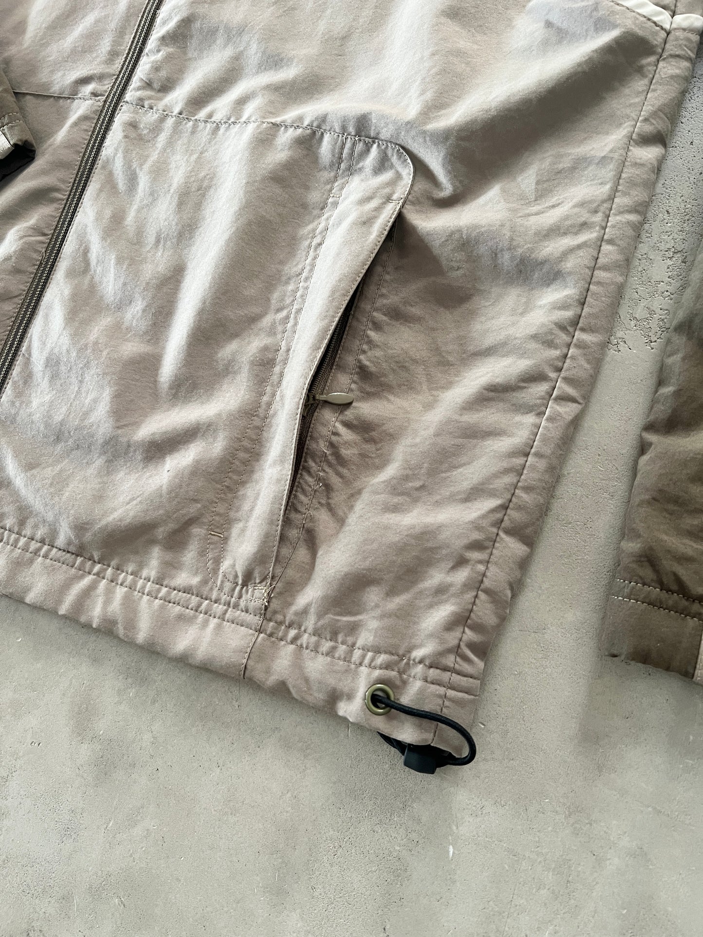KHAKI NIKE TRACK JACKET - 2000S - M