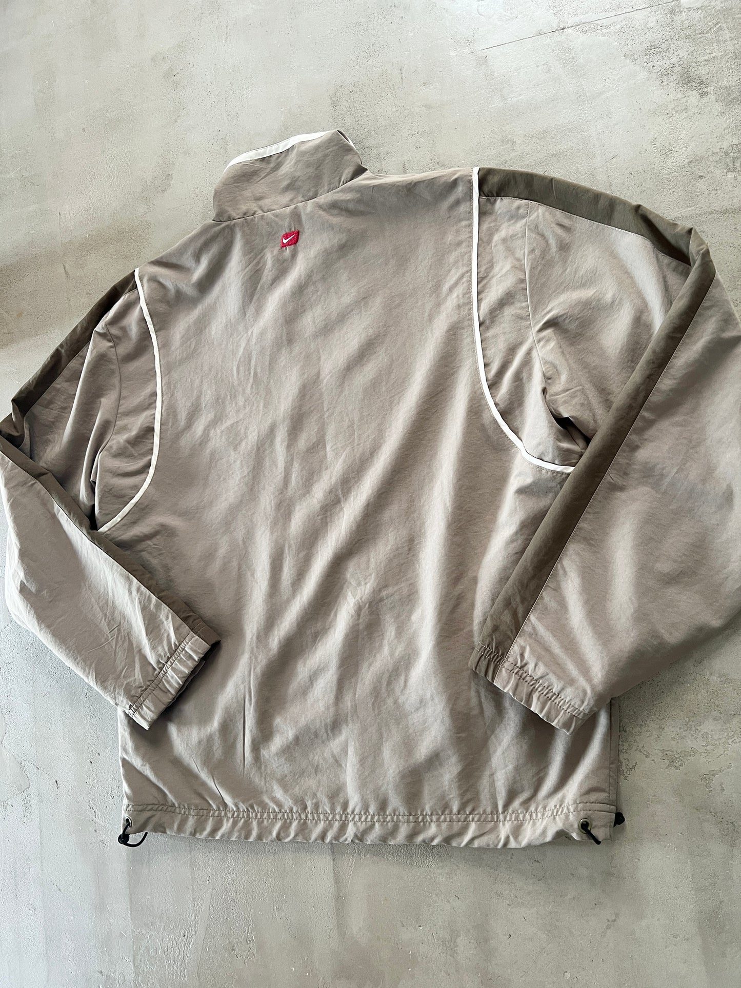 KHAKI NIKE TRACK JACKET - 2000S - M