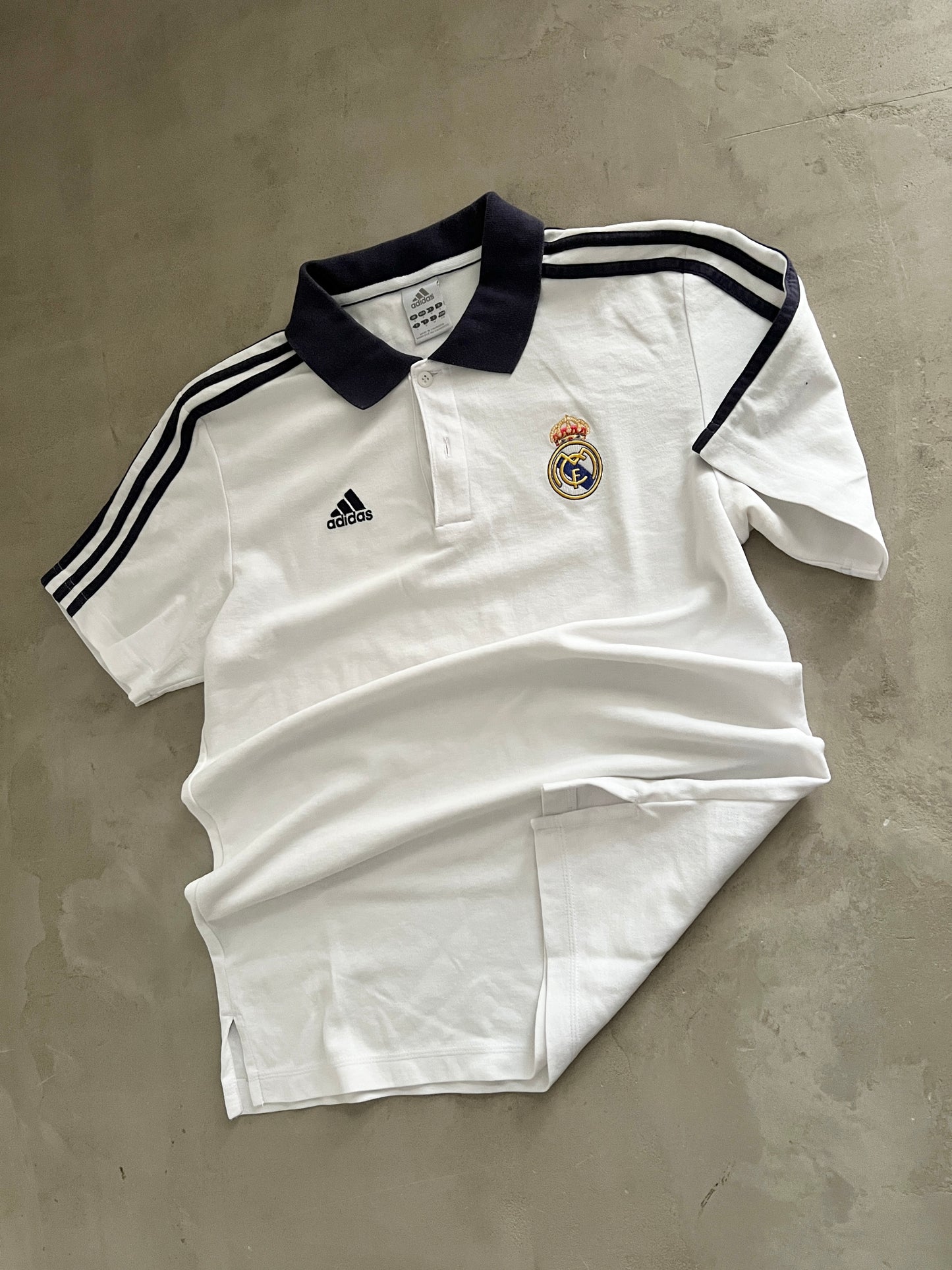 WHITE REAL MADRID POLO - 2000S - M