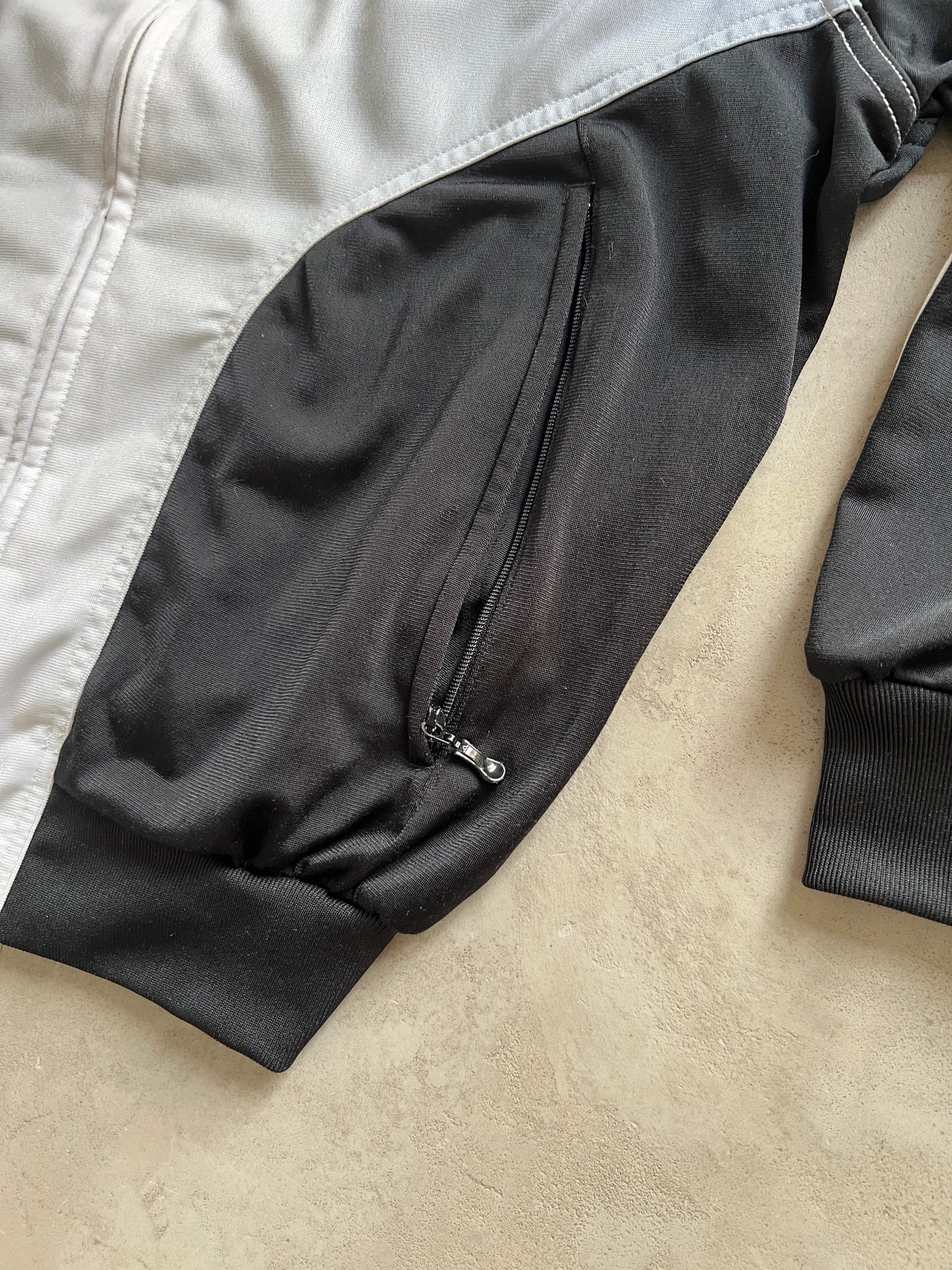 GREY REAL MADRID TRACK JACKET - 2000S - S